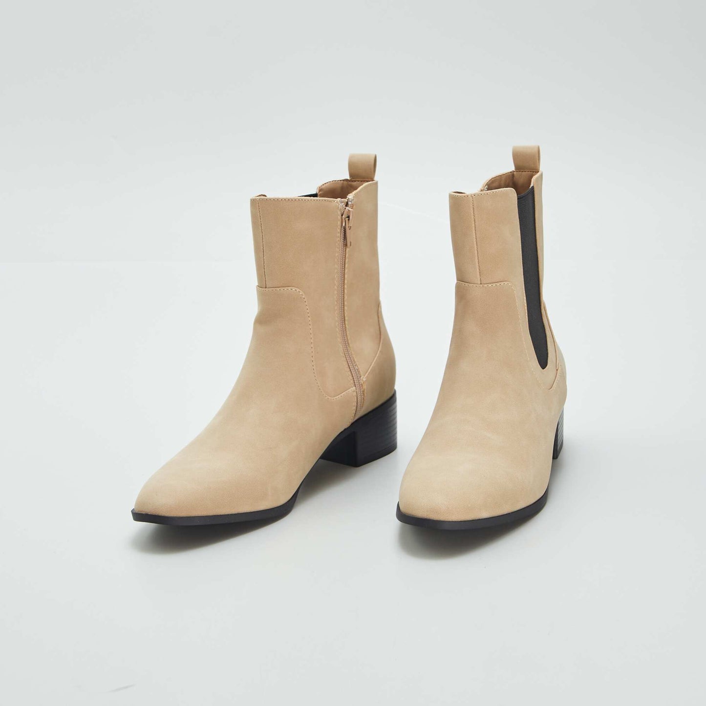 Bottines esprit western Beige