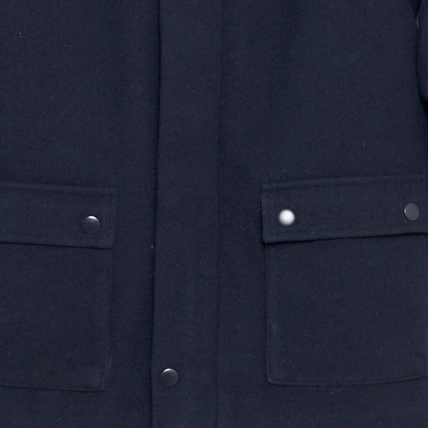 Manteau façon lainage Bleu marine