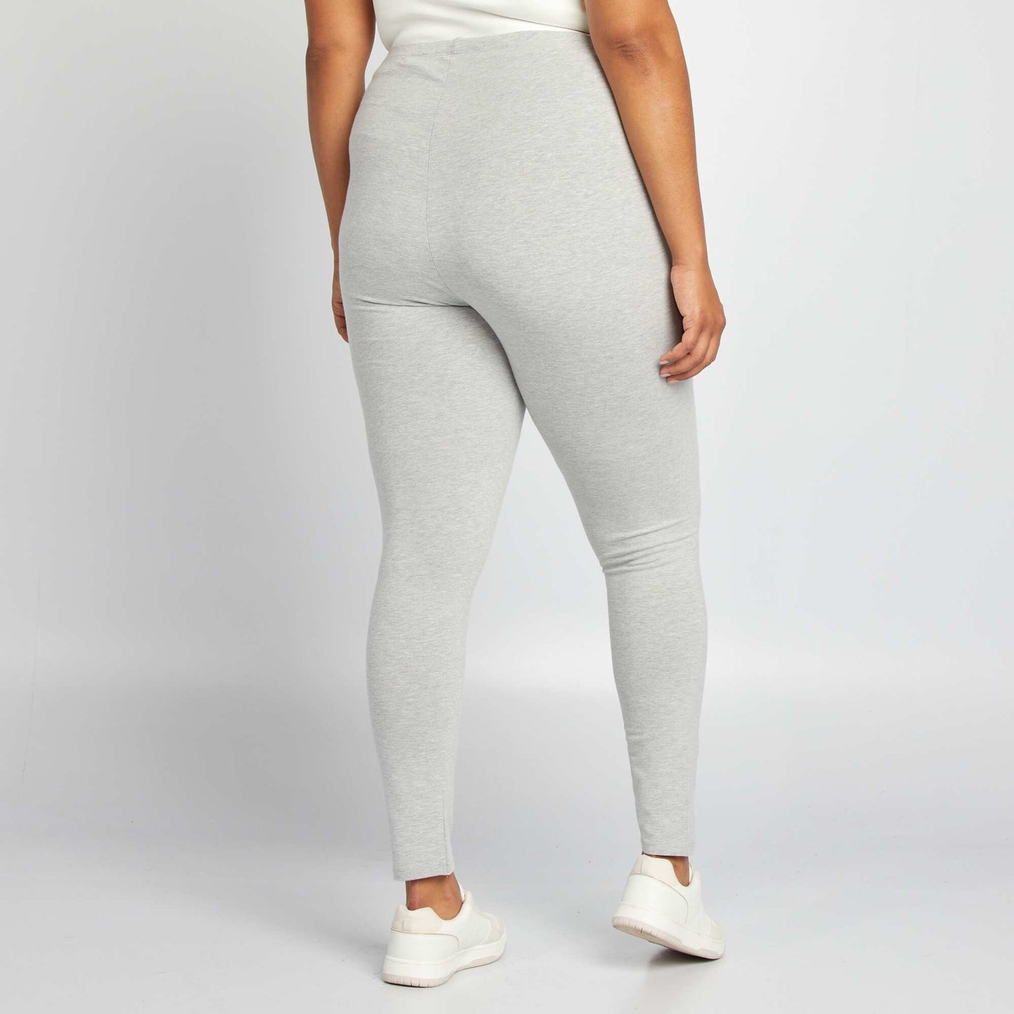 Legging long en maille stretch Gris