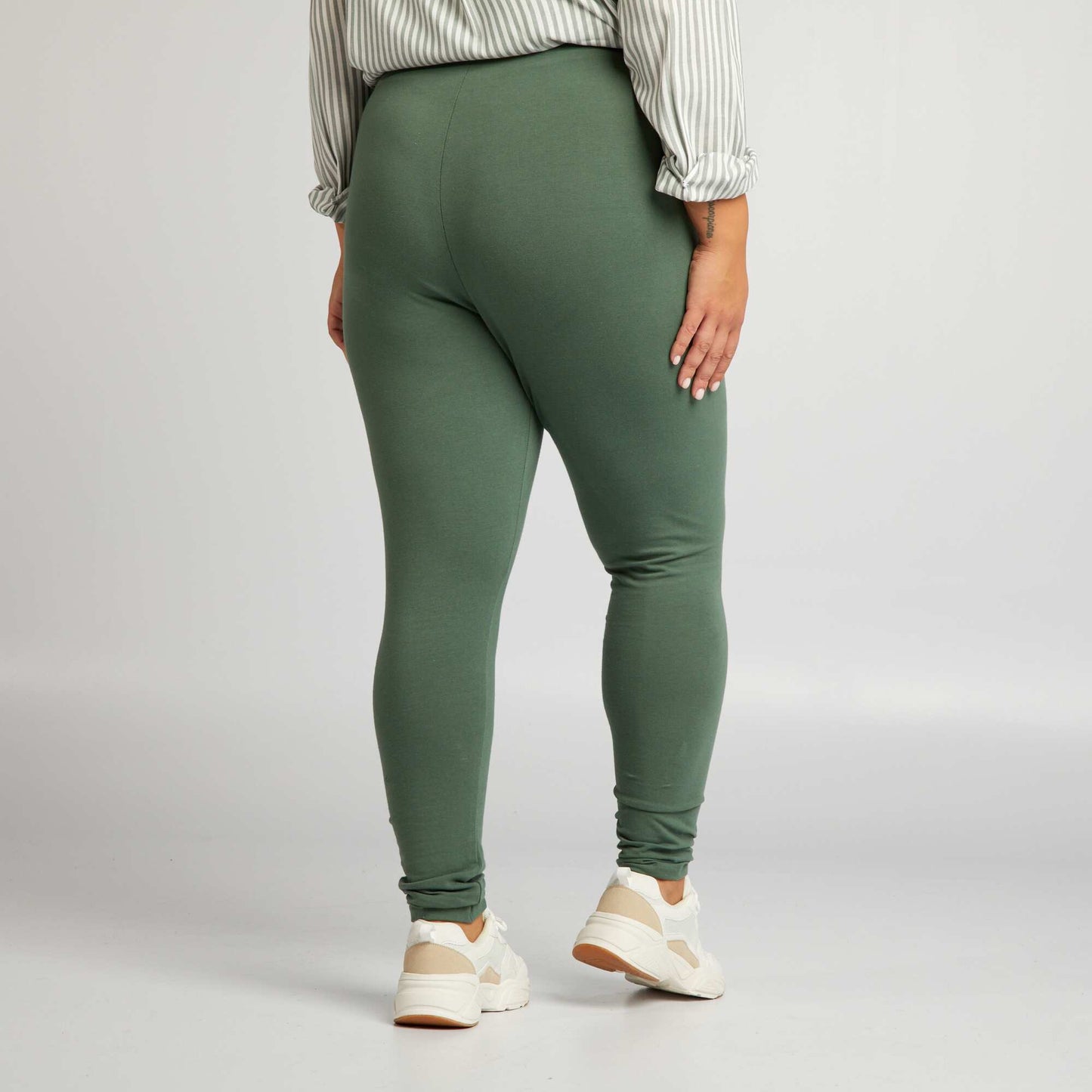 Legging long en maille stretch Vert