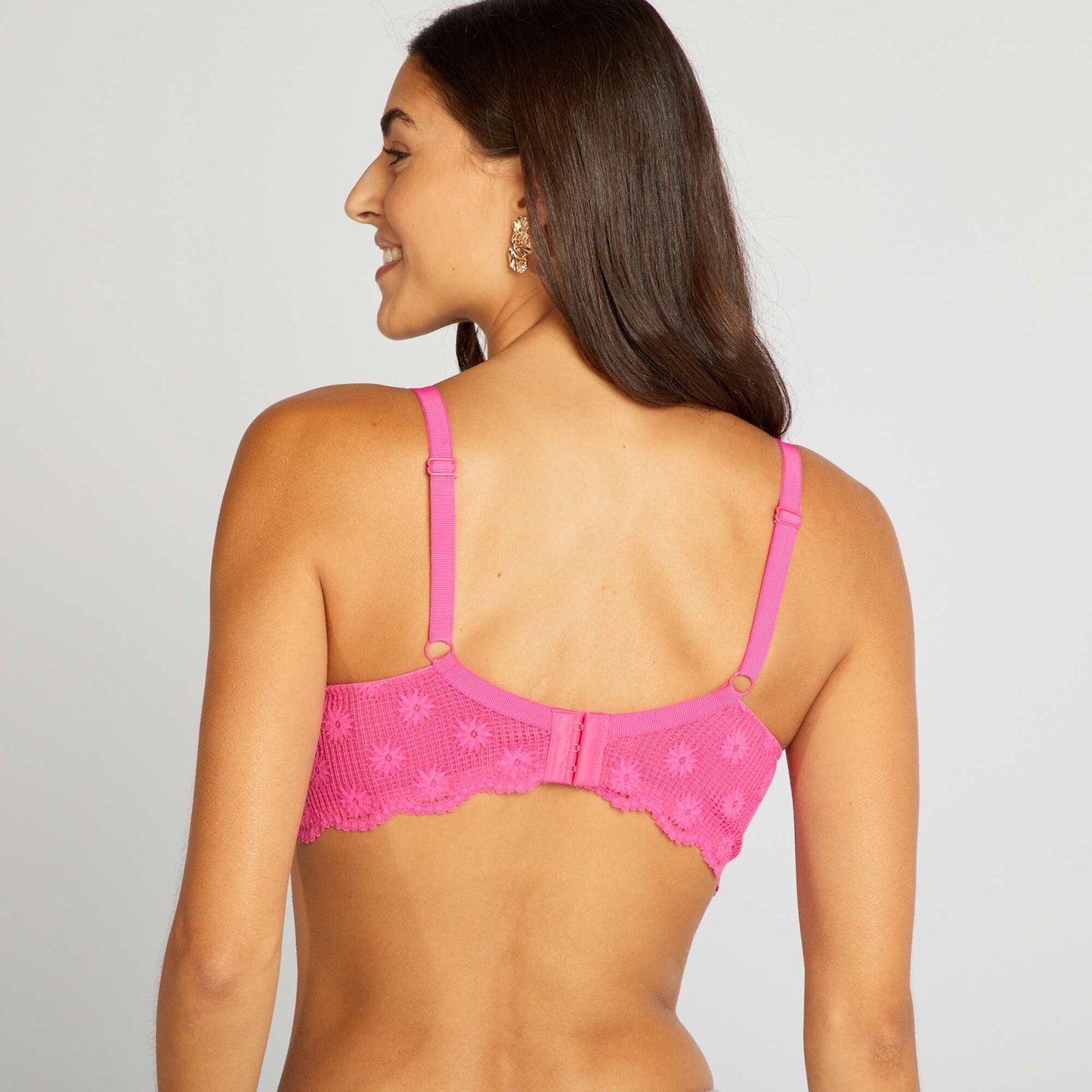 Soutien-gorge corbeille emboîtant Bonnet D&E Rose