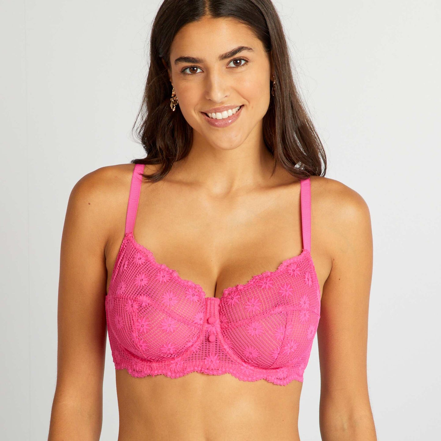 Soutien-gorge corbeille emboîtant Bonnet D&E Rose