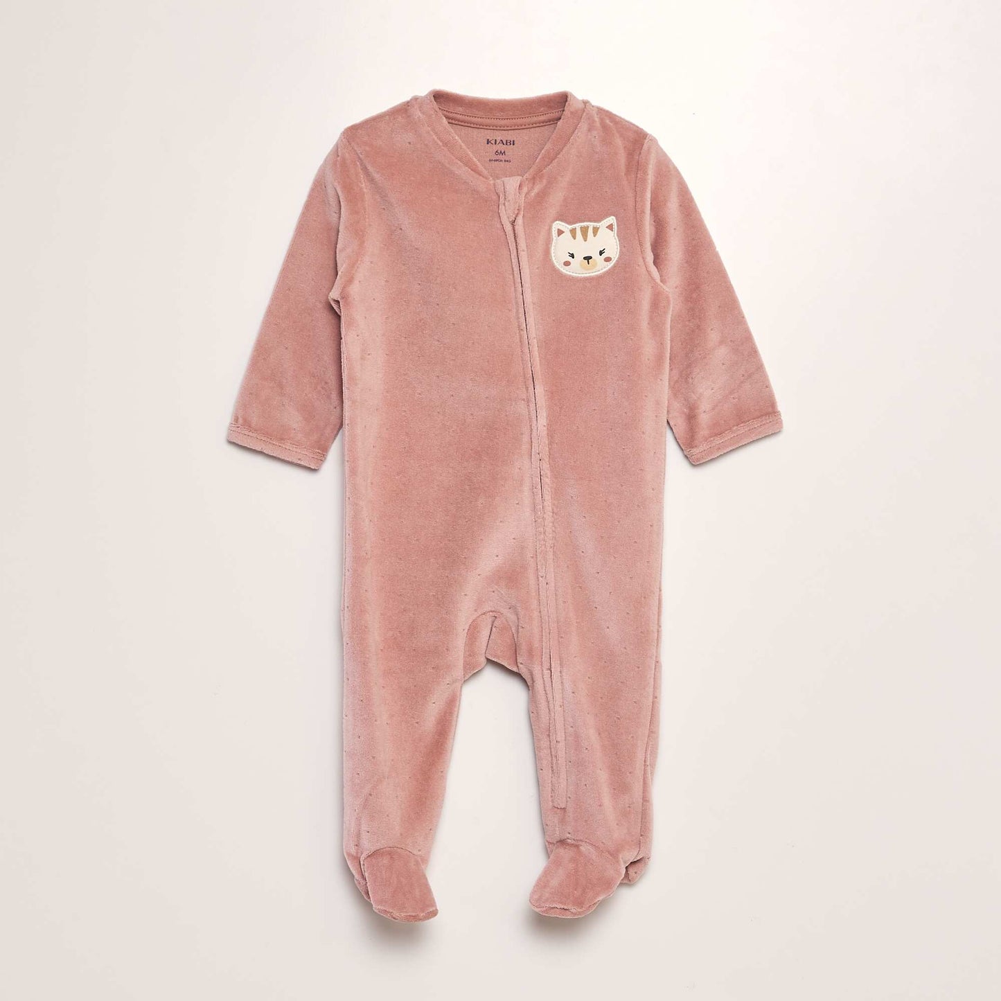 Pyjama dors-bien en velours Rose foncé