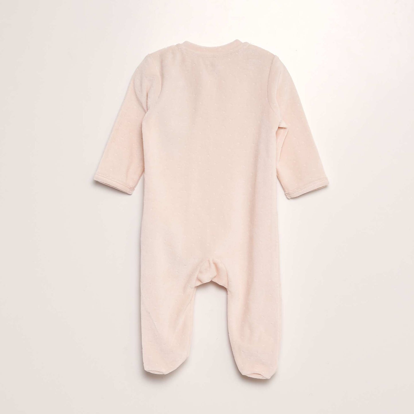 Pyjama dors-bien en velours Rose clair