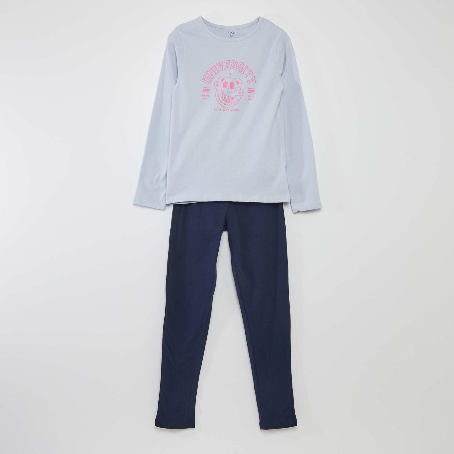 Ensemble pyjama t-shirt + pantalon - 2 pièces Bleu