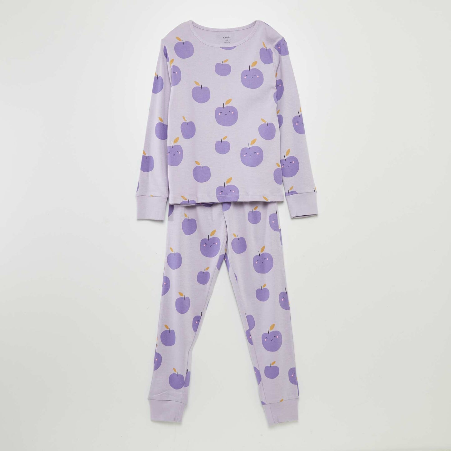 Ensemble pyjama long t-shirt + pantalon - 2 pièces Violet