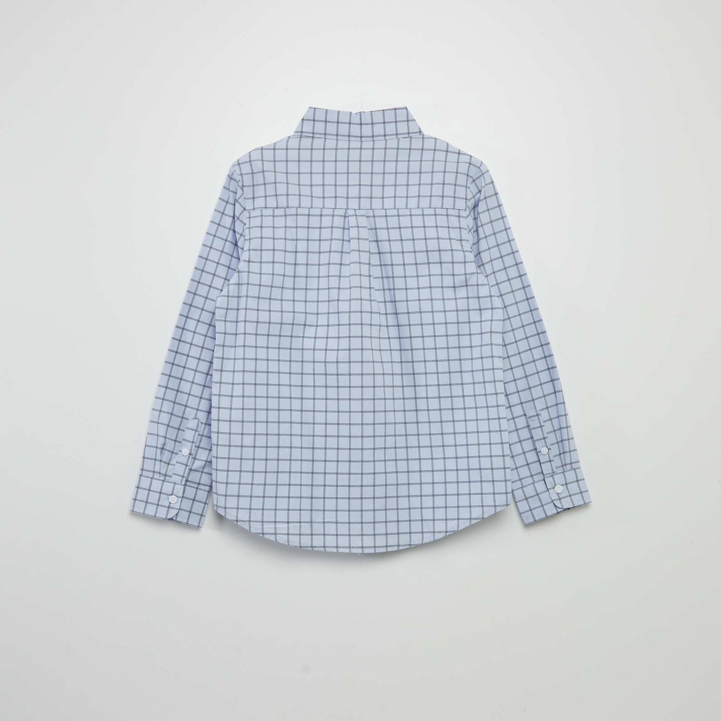 Chemise en popeline imprimée Bleu ciel