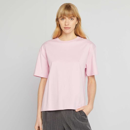 T-shirt oversize à col rond ROSE