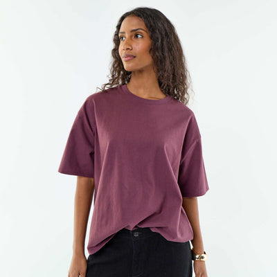 T-shirt oversize à col rond VIOLET
