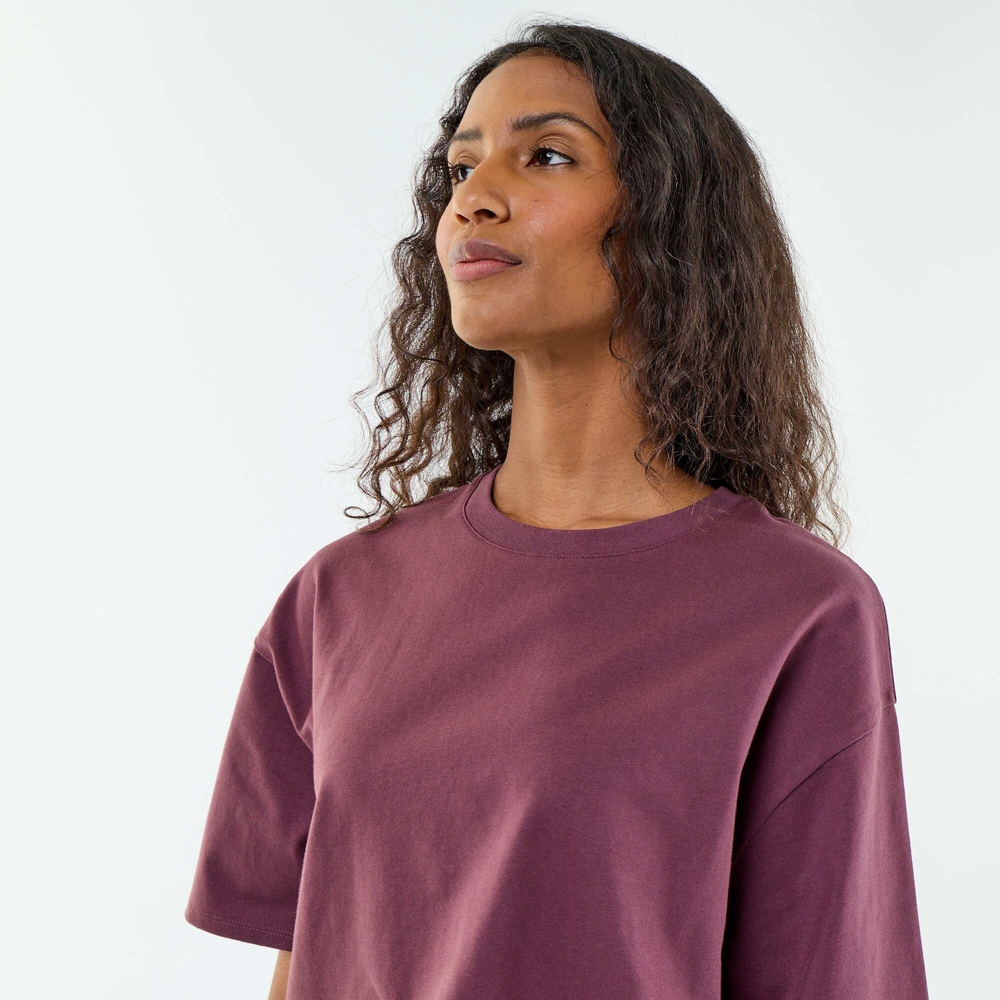 T-shirt oversize à col rond VIOLET