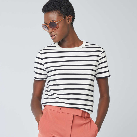 T-shirt en coton épais Marine