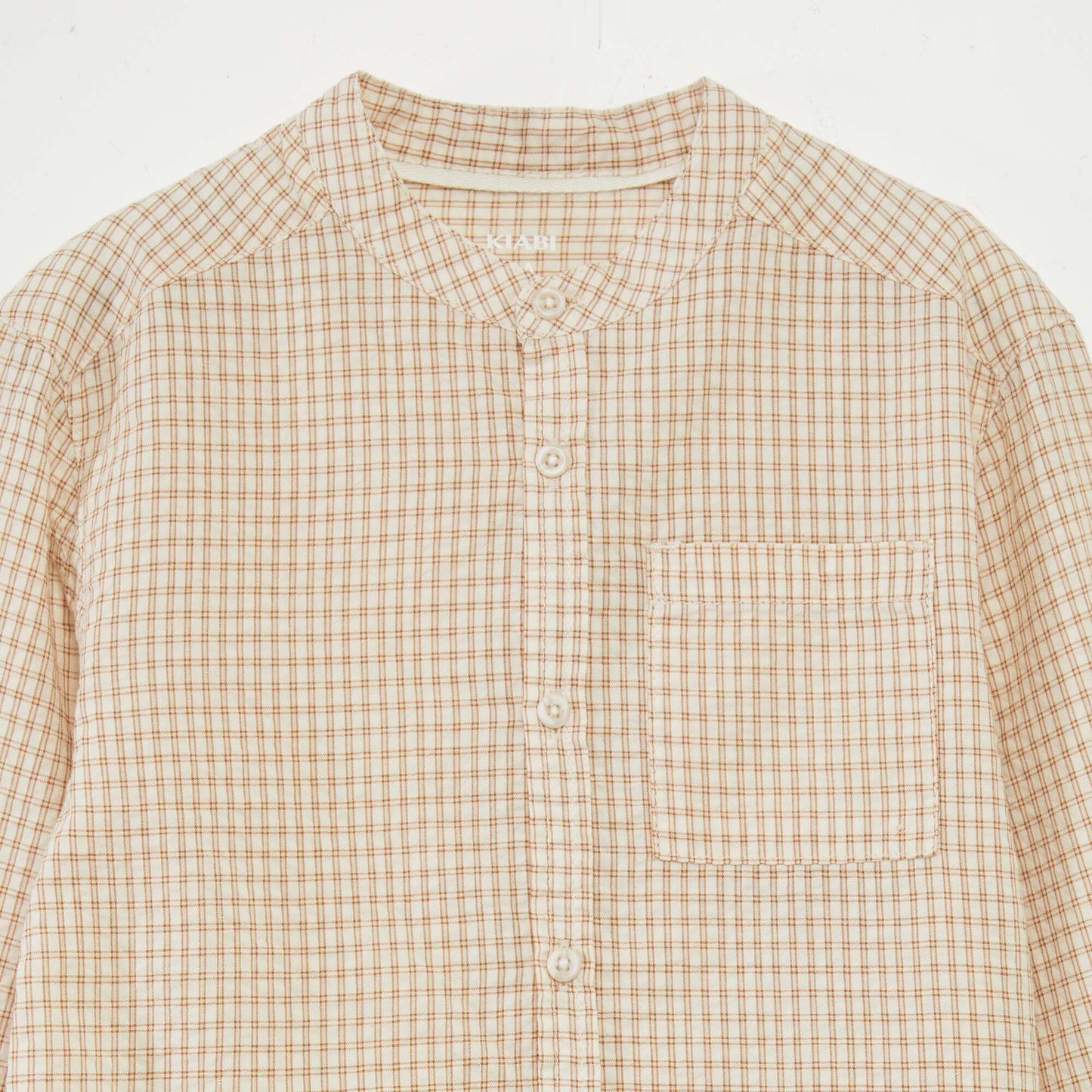 Chemise à carreaux Beige