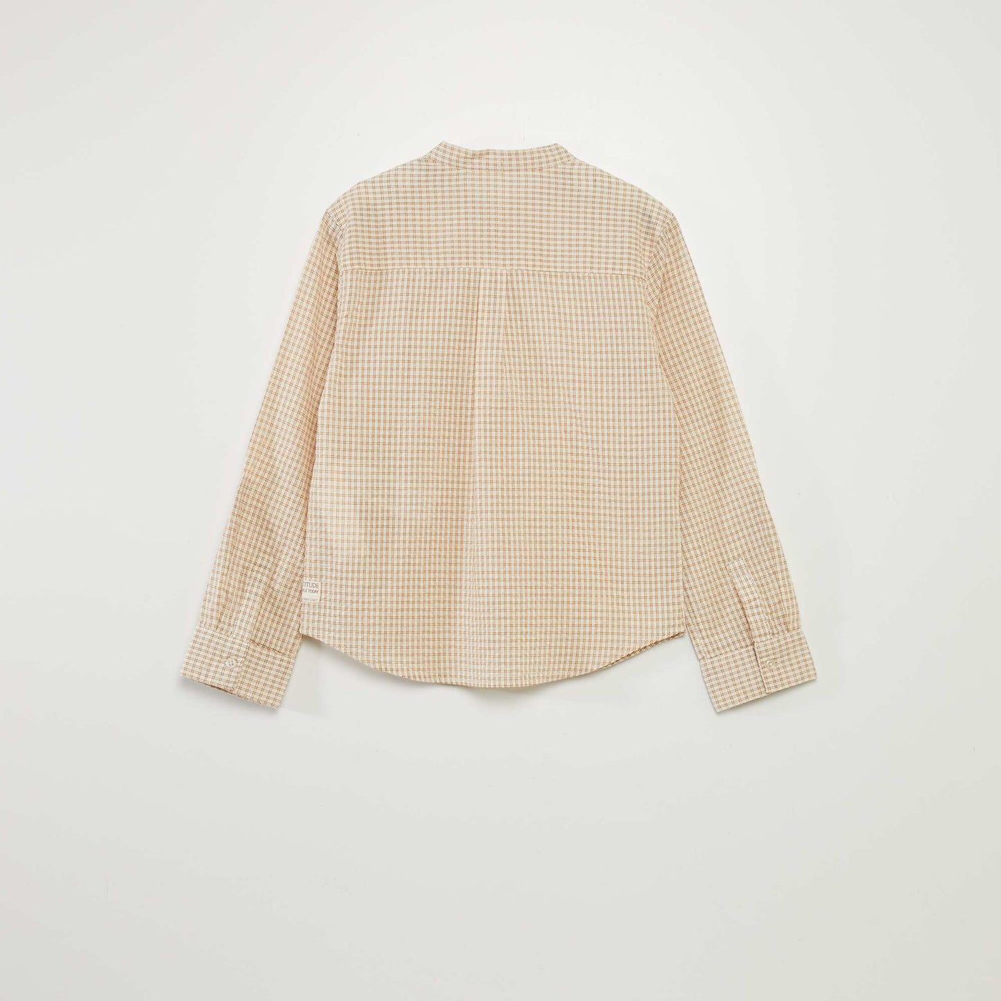 Chemise à carreaux Beige