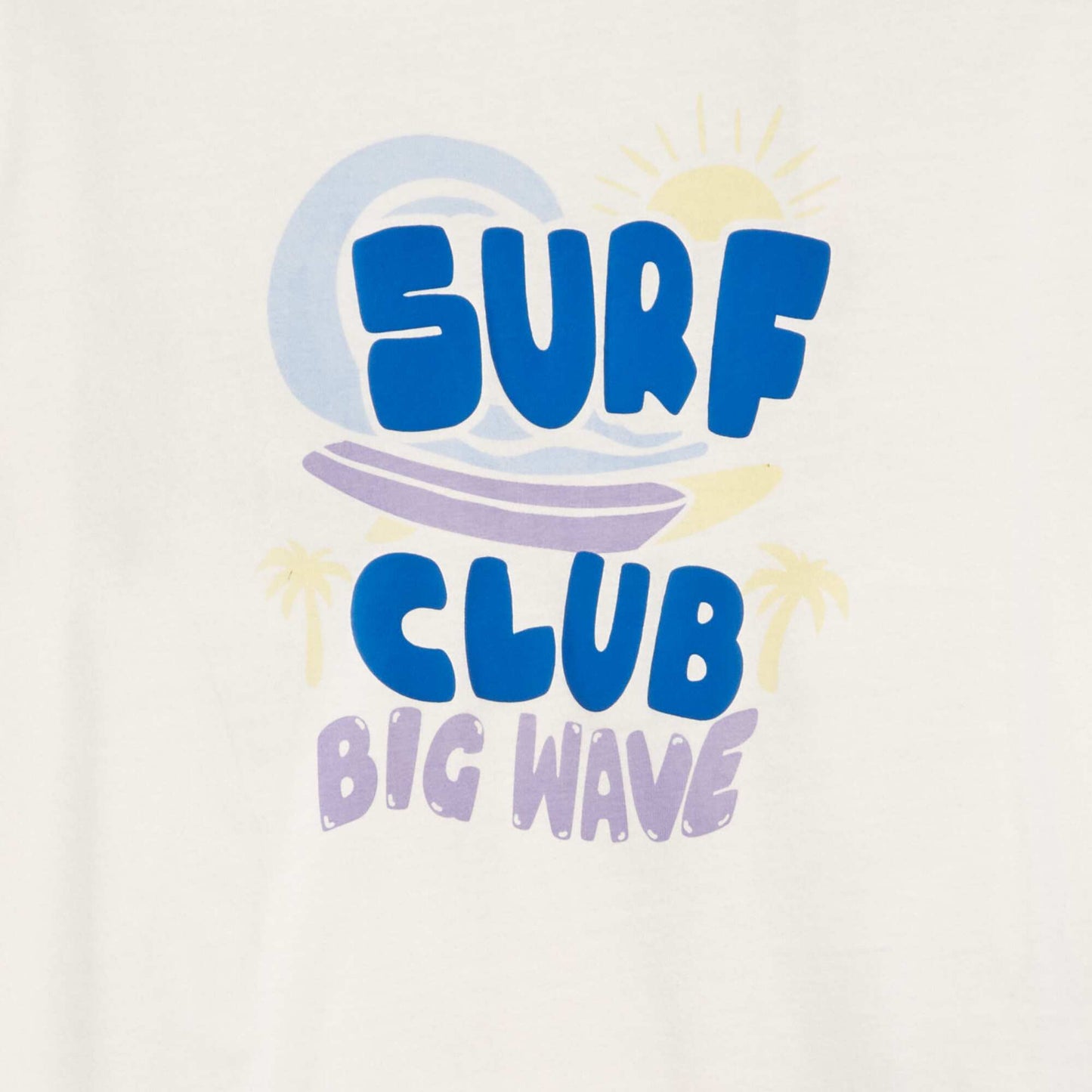 Tee-shirt imprimé Blanc surf