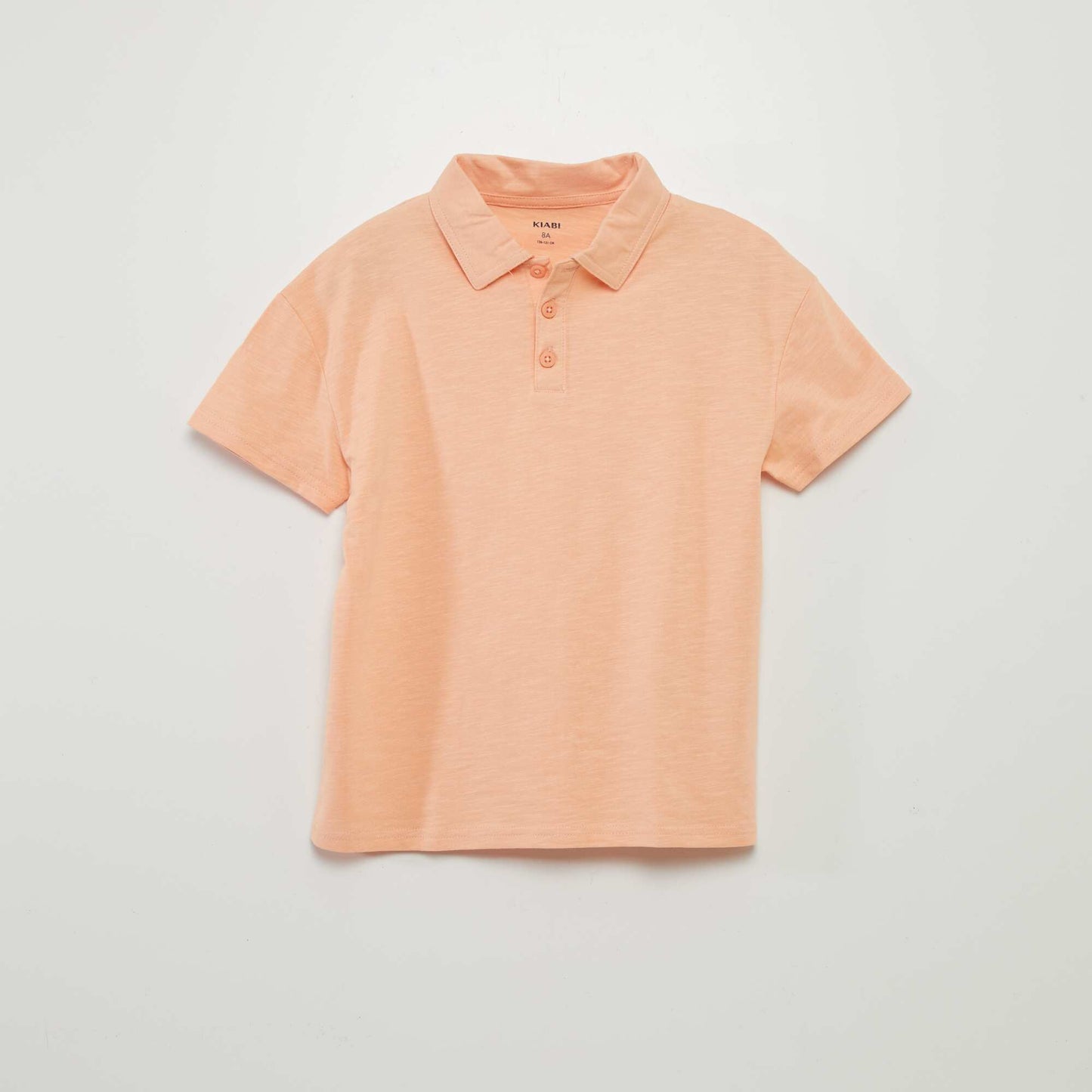 Polo uni en jersey Orange