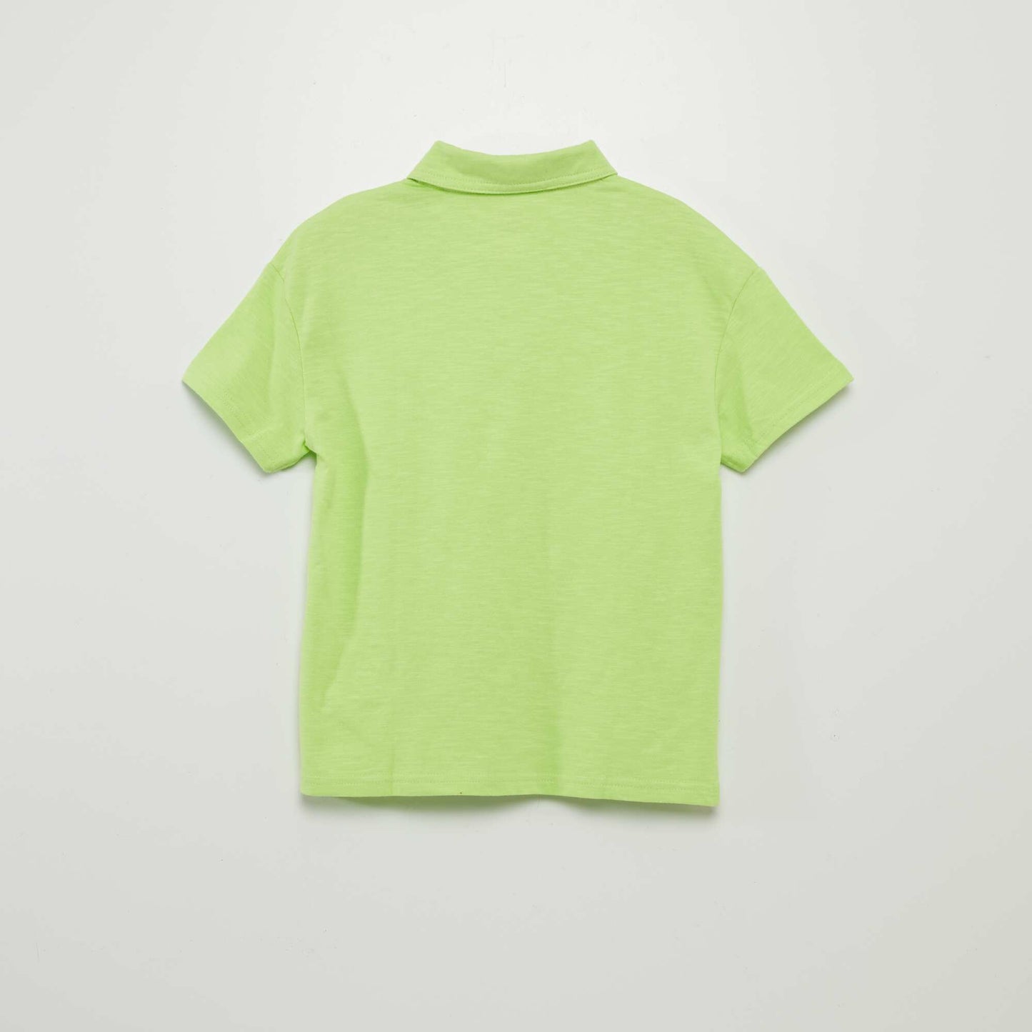 Polo uni en jersey Vert fluo