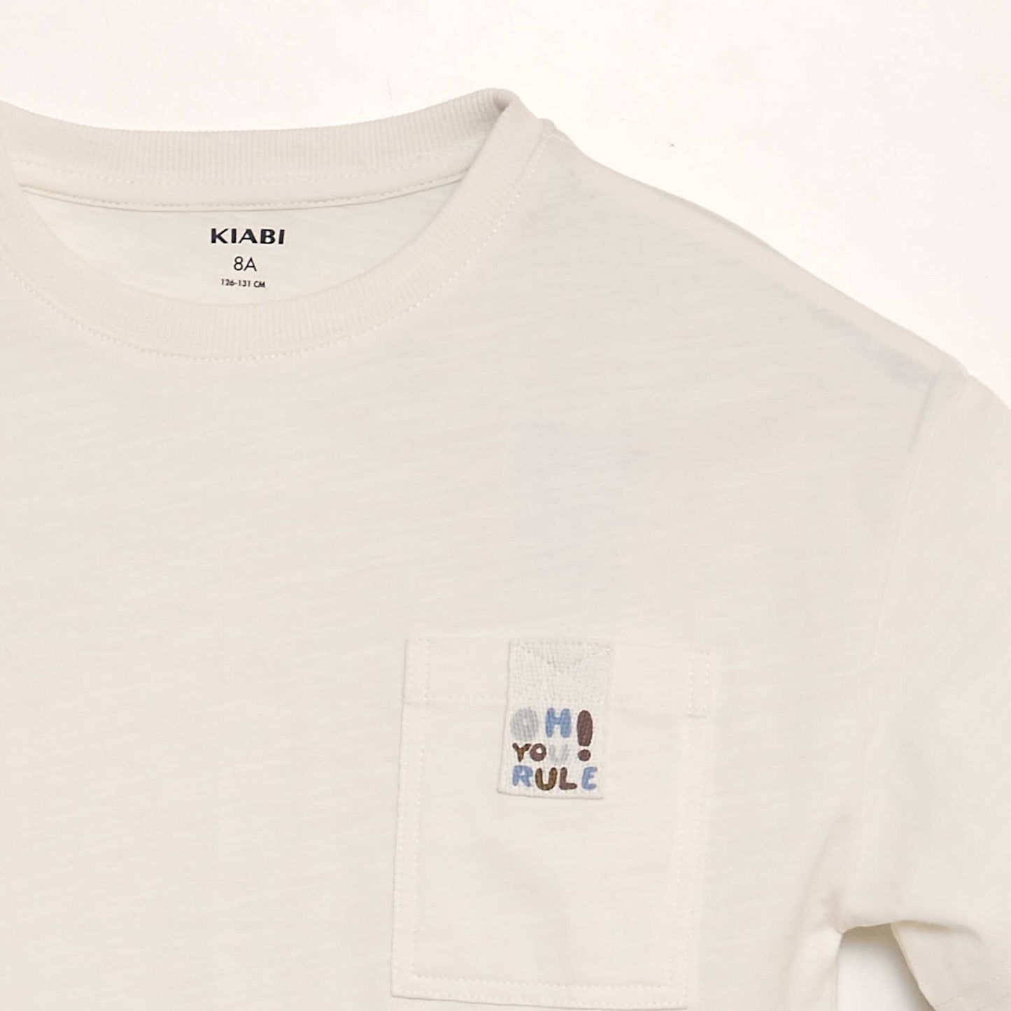 T-shirt avec poche Blanc