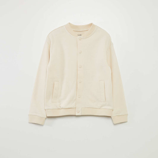 Veste en molleton légère Beige