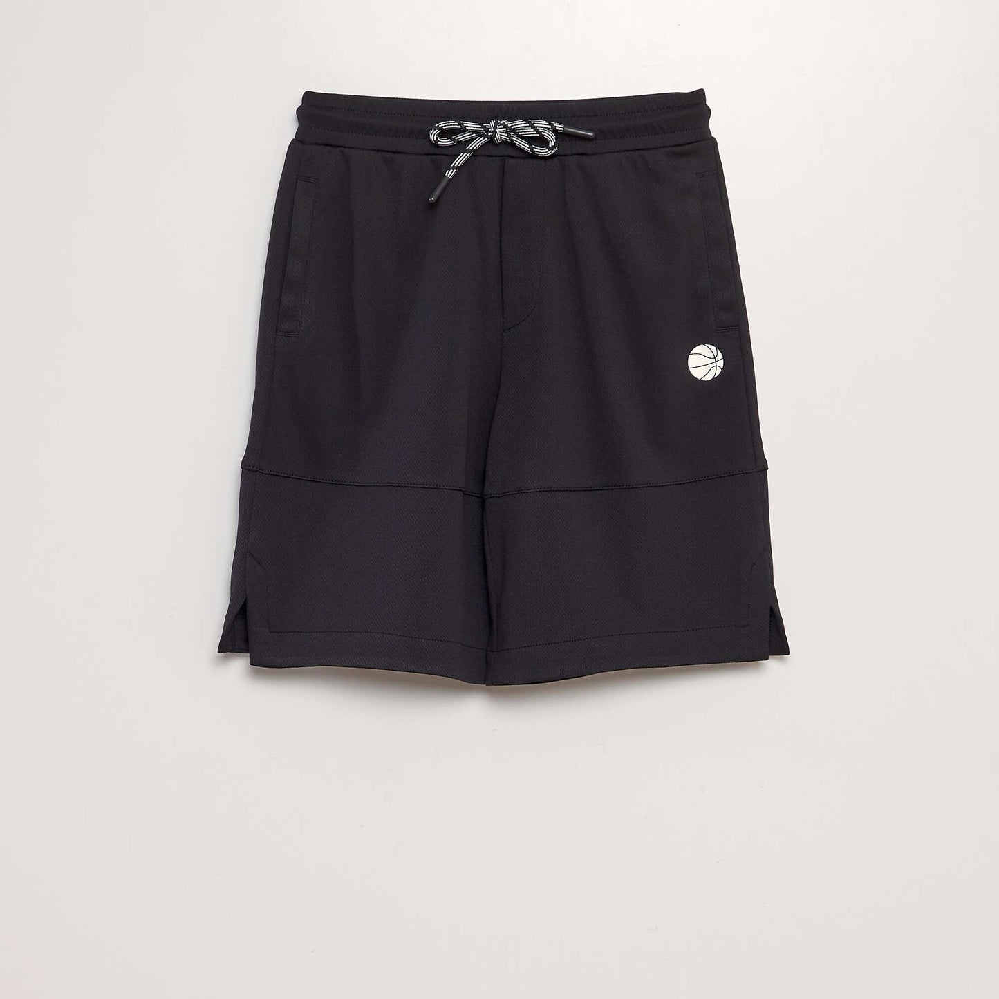 Short bermuda en polytricot Noir