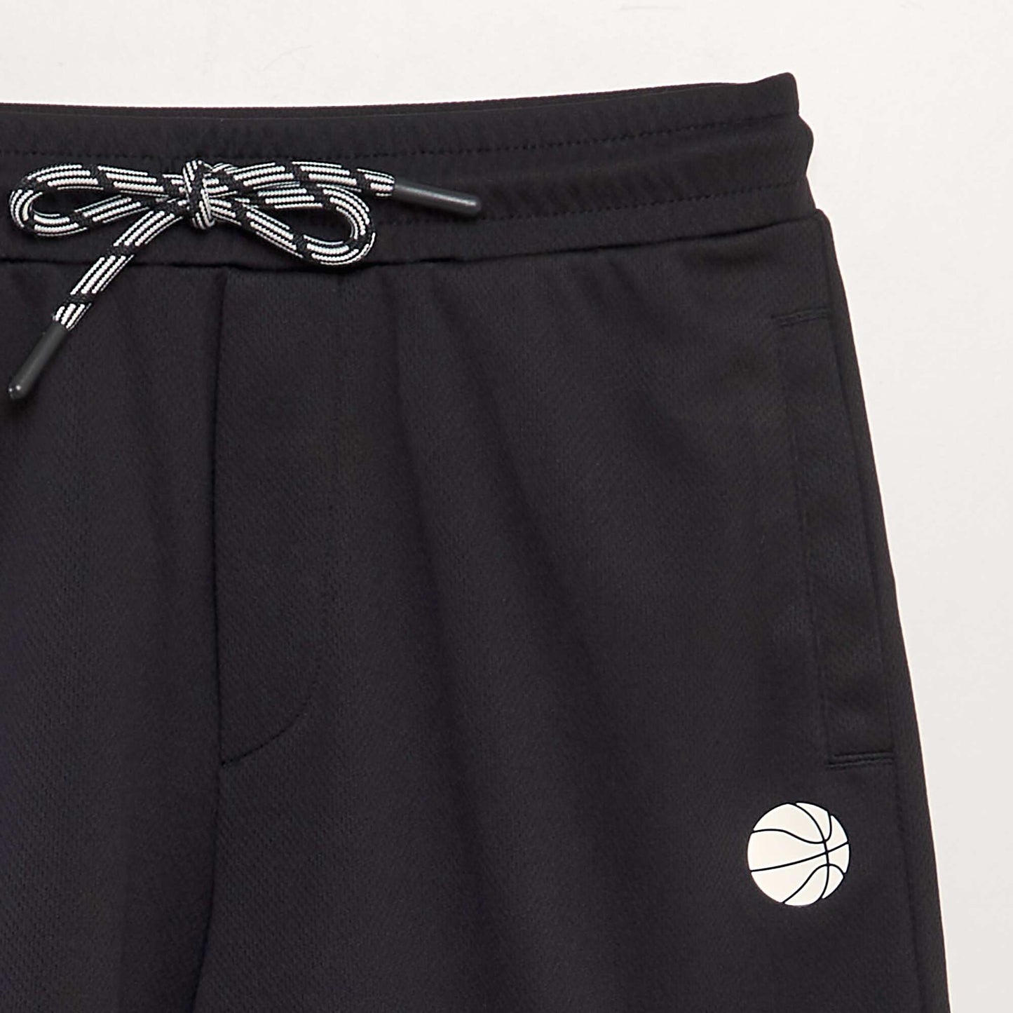 Short bermuda en polytricot Noir