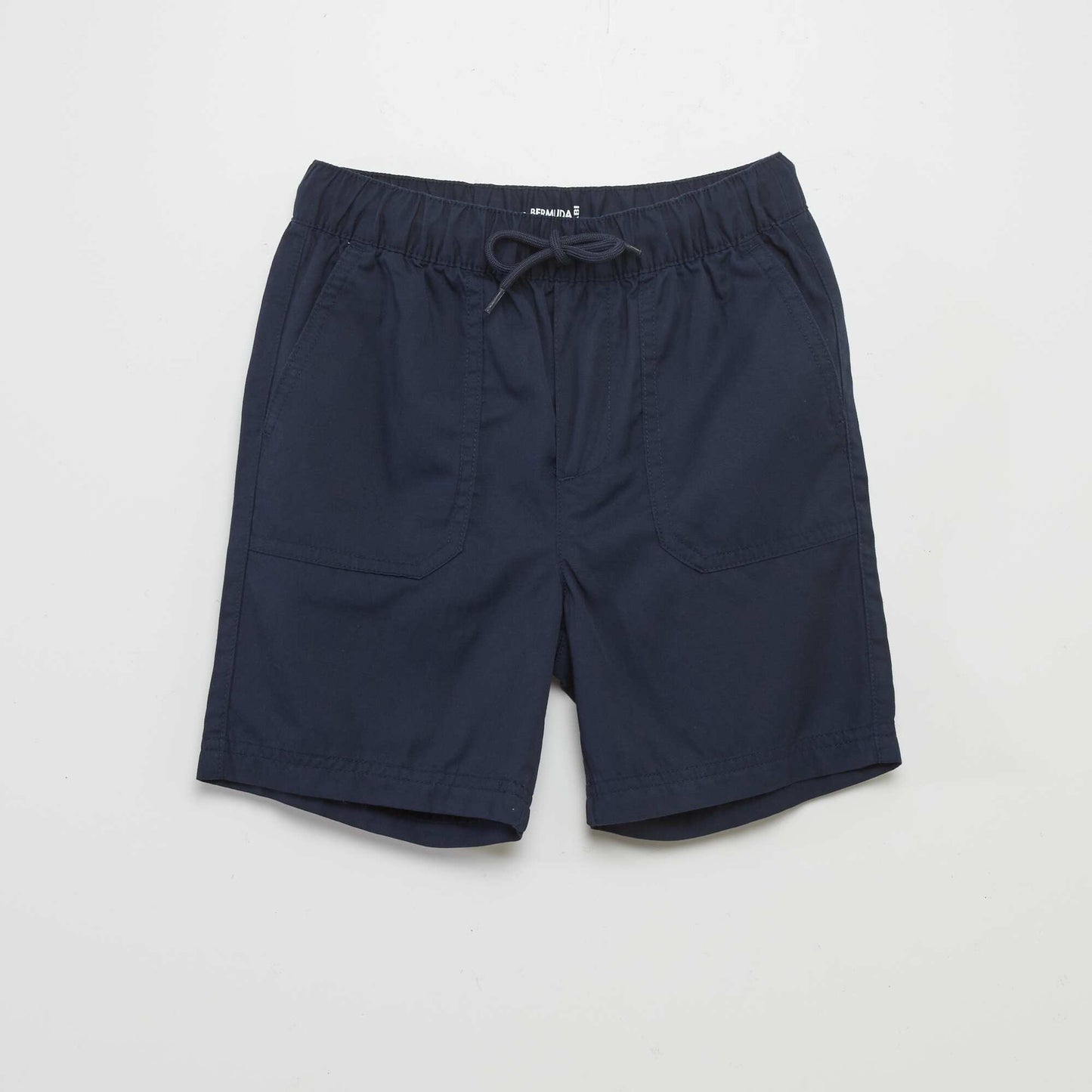 Short bermuda en tencel Bleu