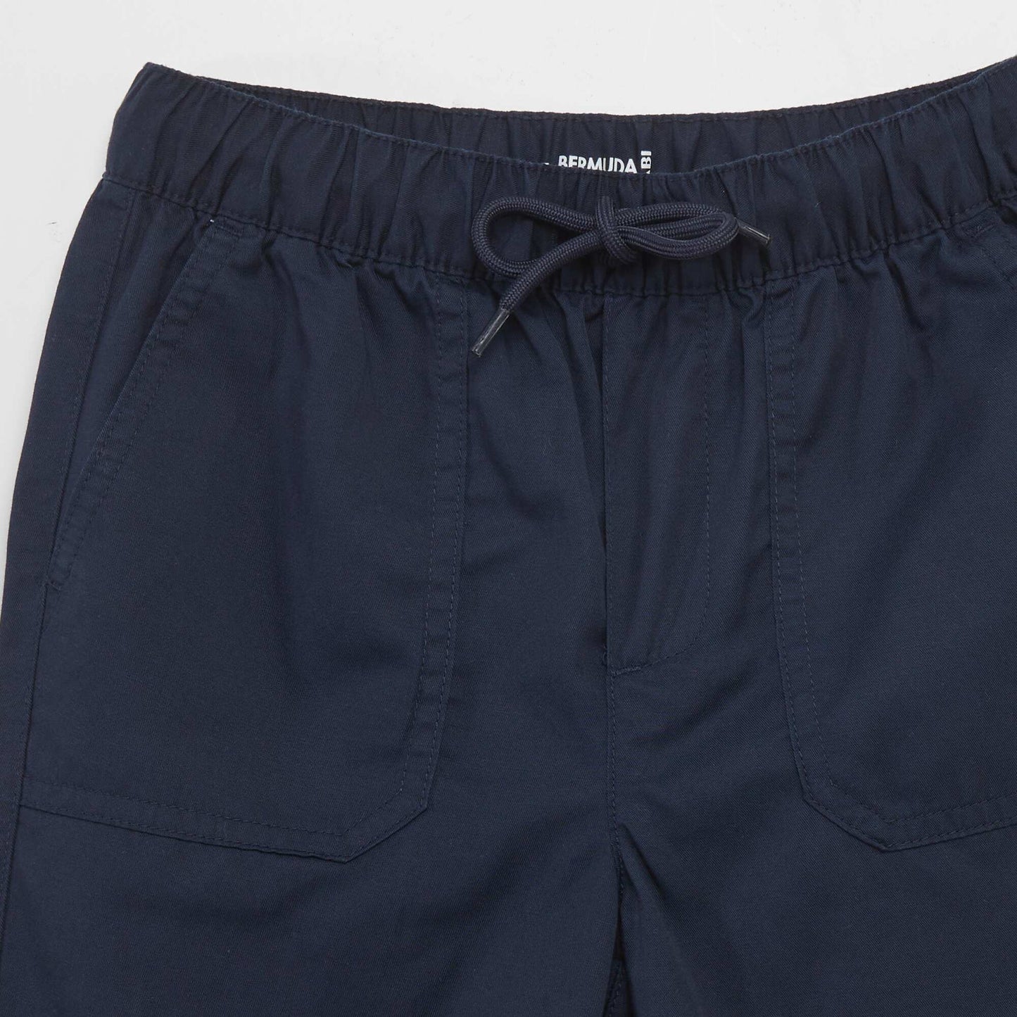 Short bermuda en tencel Bleu