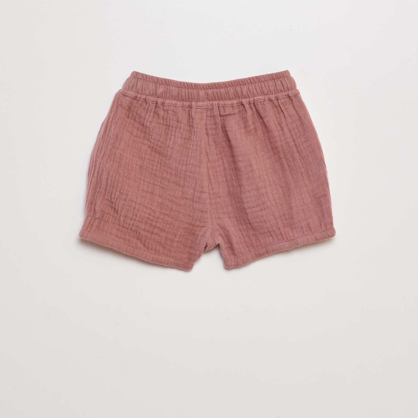 Short en double gaze de coton Violet