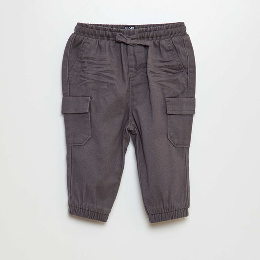 Pantalon jogger avec poches à rabat Anthracite