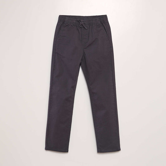 Pantalon esprit 'jogger' Gris anthracite