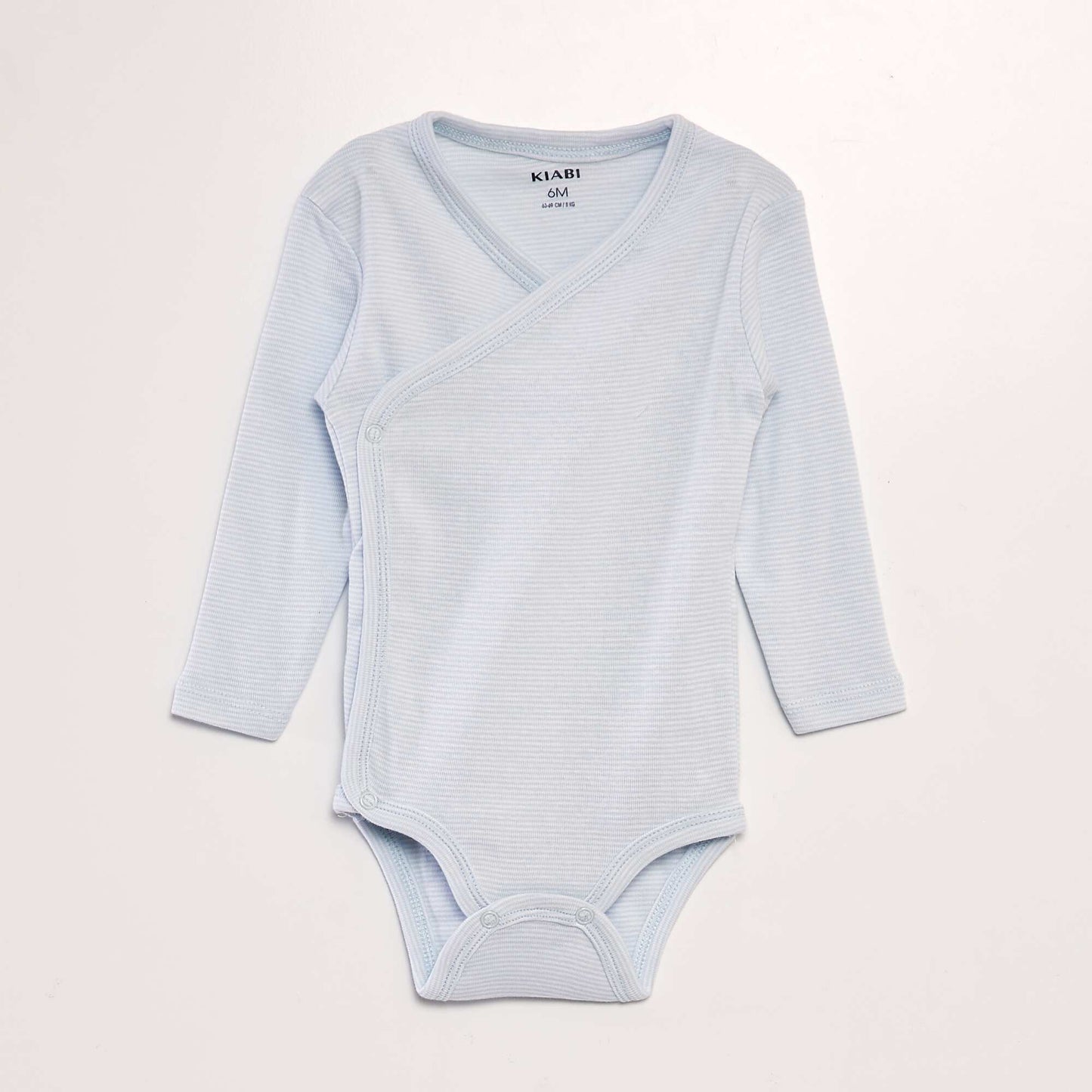 Lot de 3 bodies à forme croisées Bleu marine/blanc