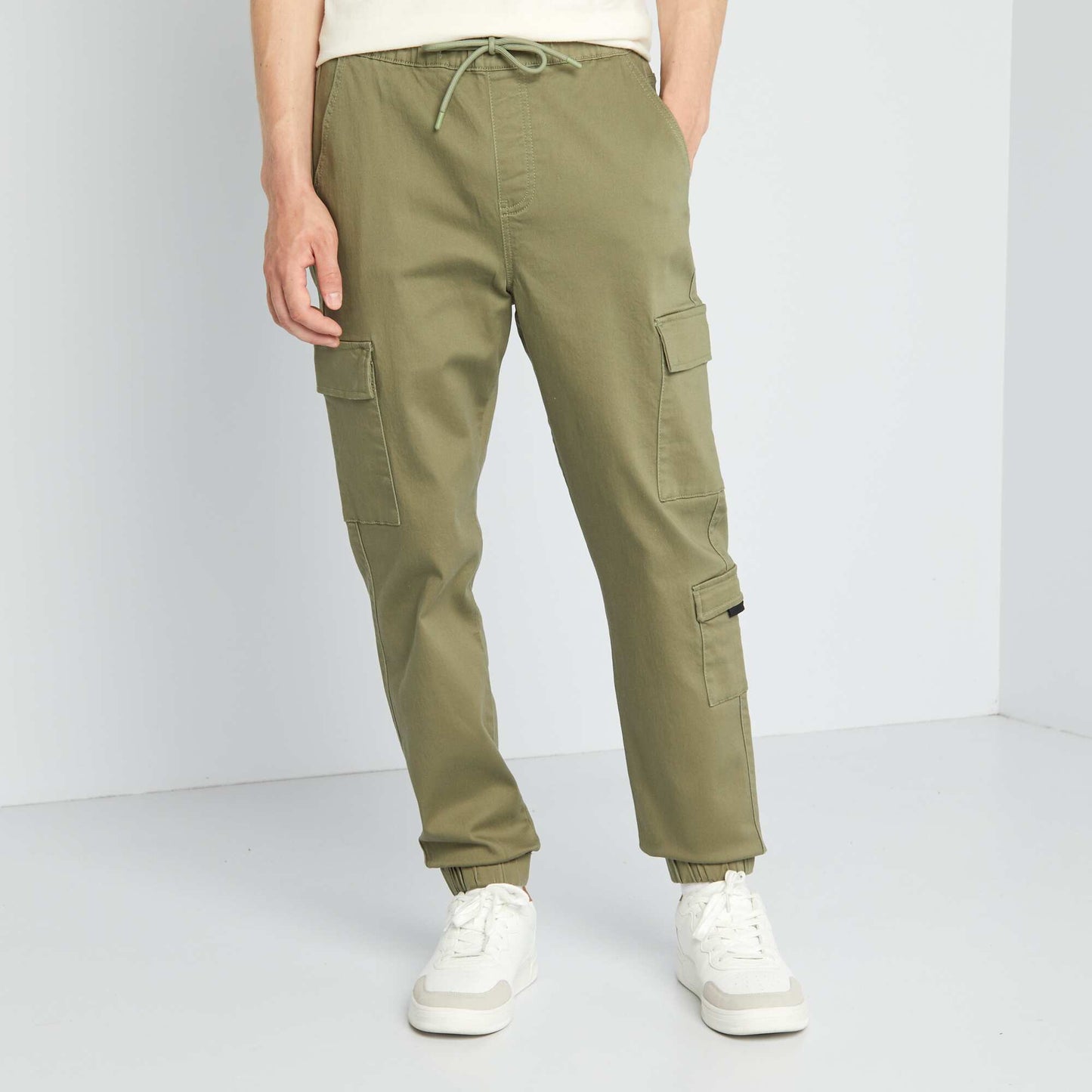 Pantalon multipoche Vert