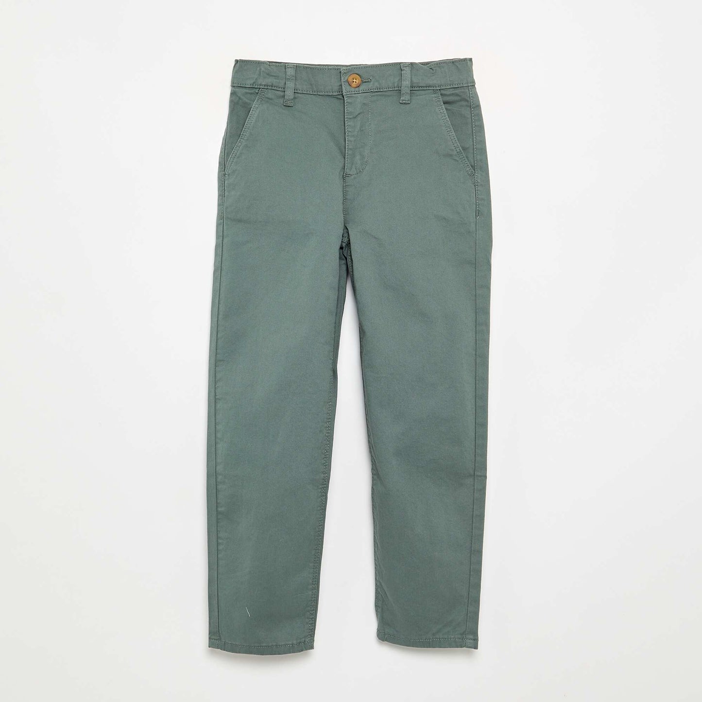 Pantalon chino slim VERT