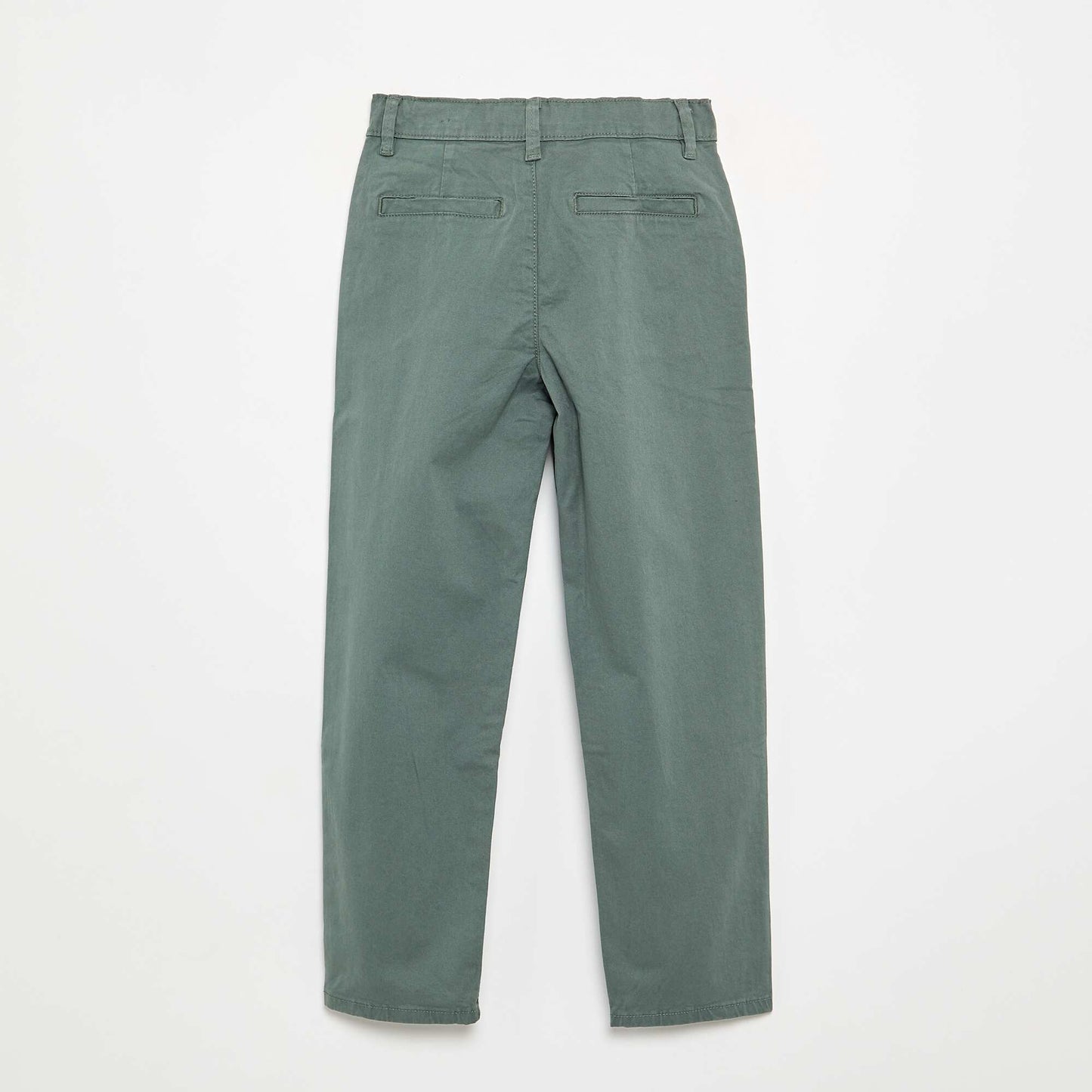 Pantalon chino slim VERT