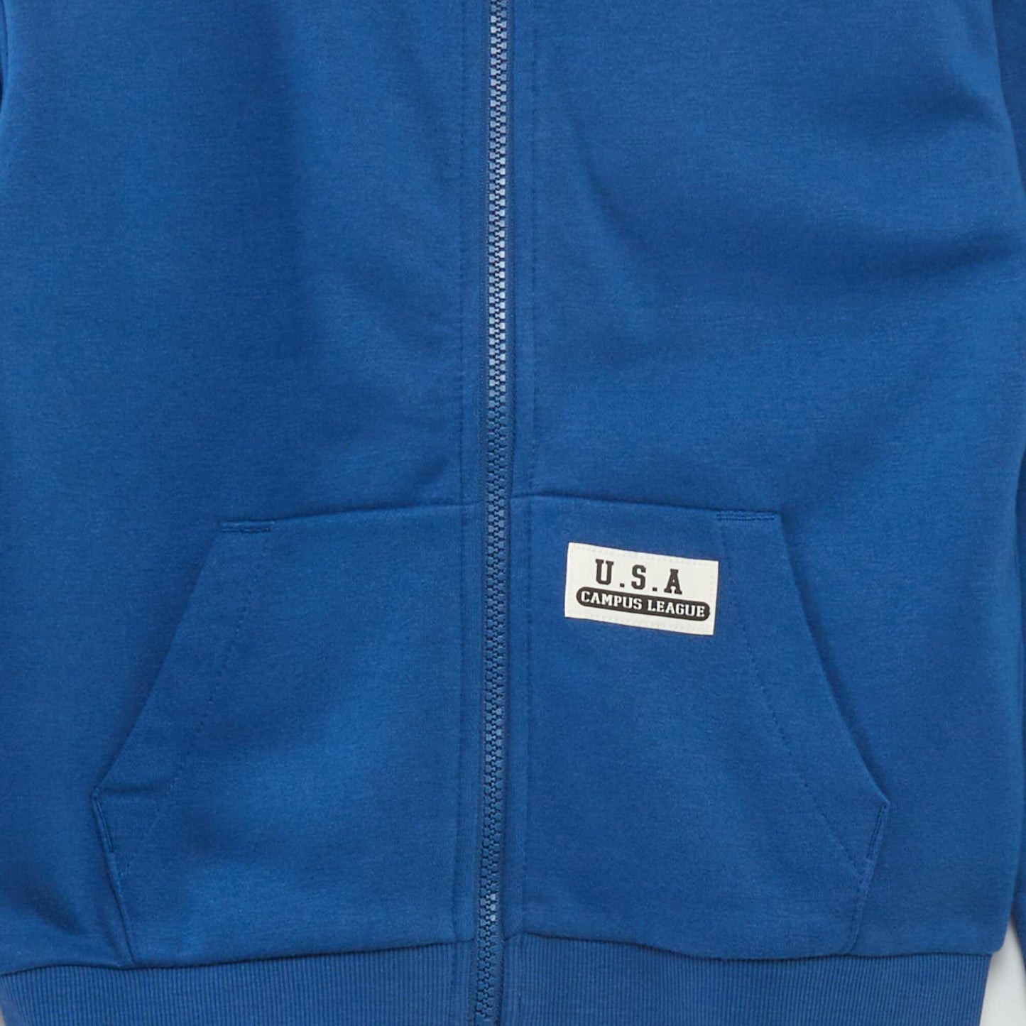 Sweat à capuche style américain Bleu marine