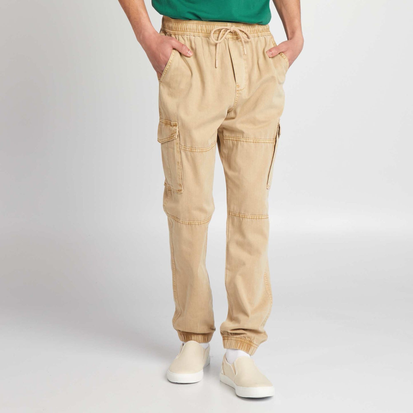 Pantalon avec poches sur les côtés Sable