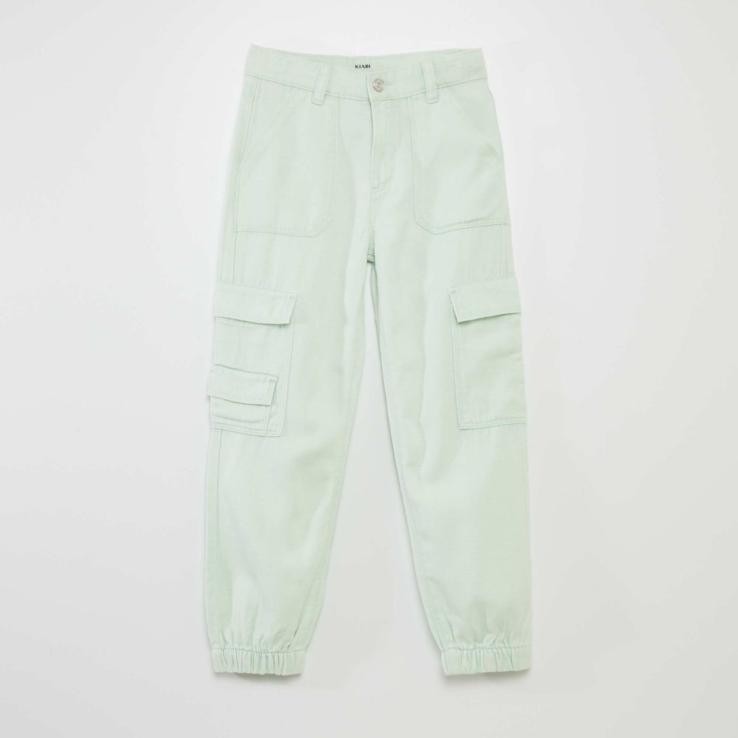 Pantalon droit avec poches sur les côtés Vert