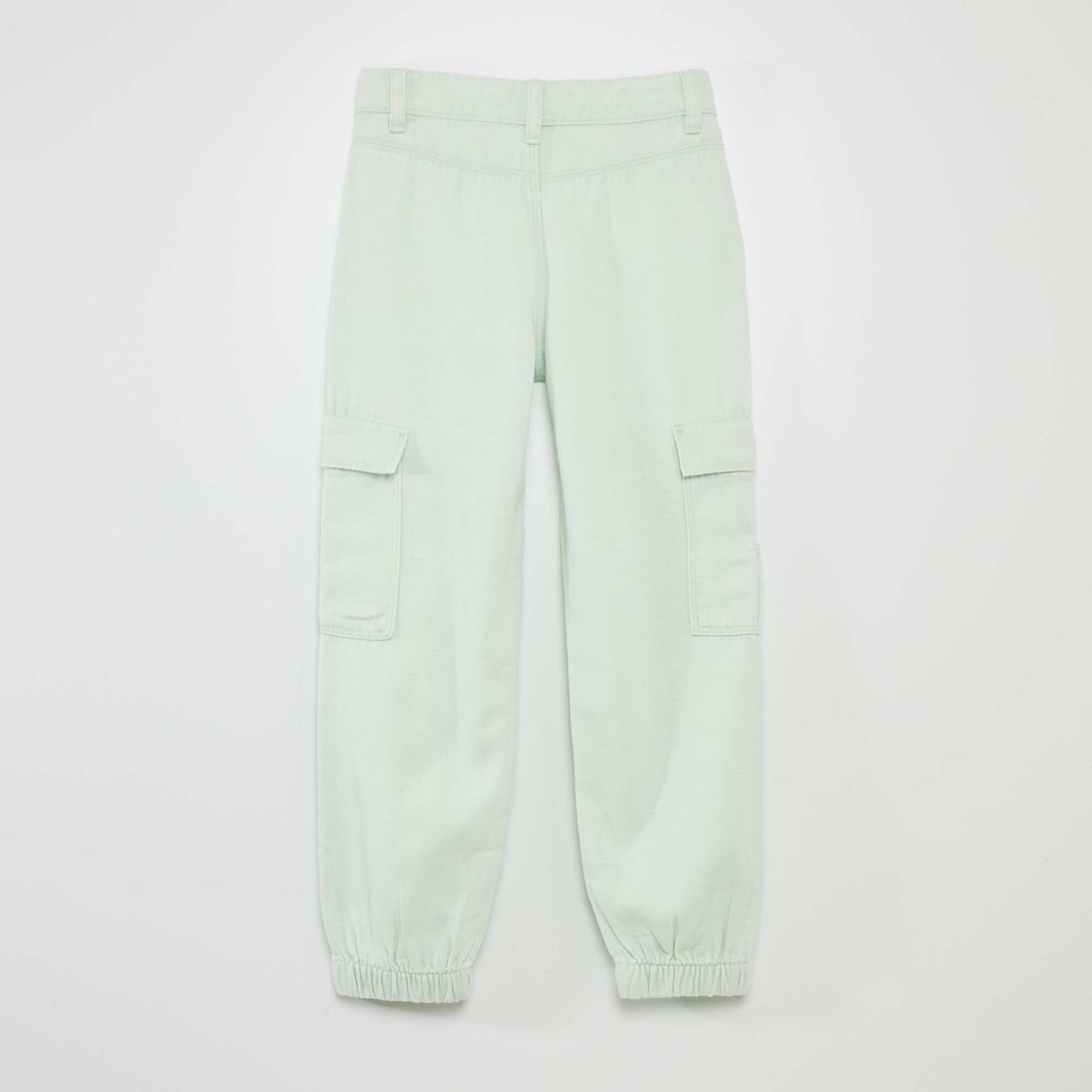 Pantalon droit avec poches sur les côtés Vert