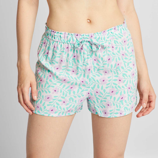 Short de pyjama imprimé Rose