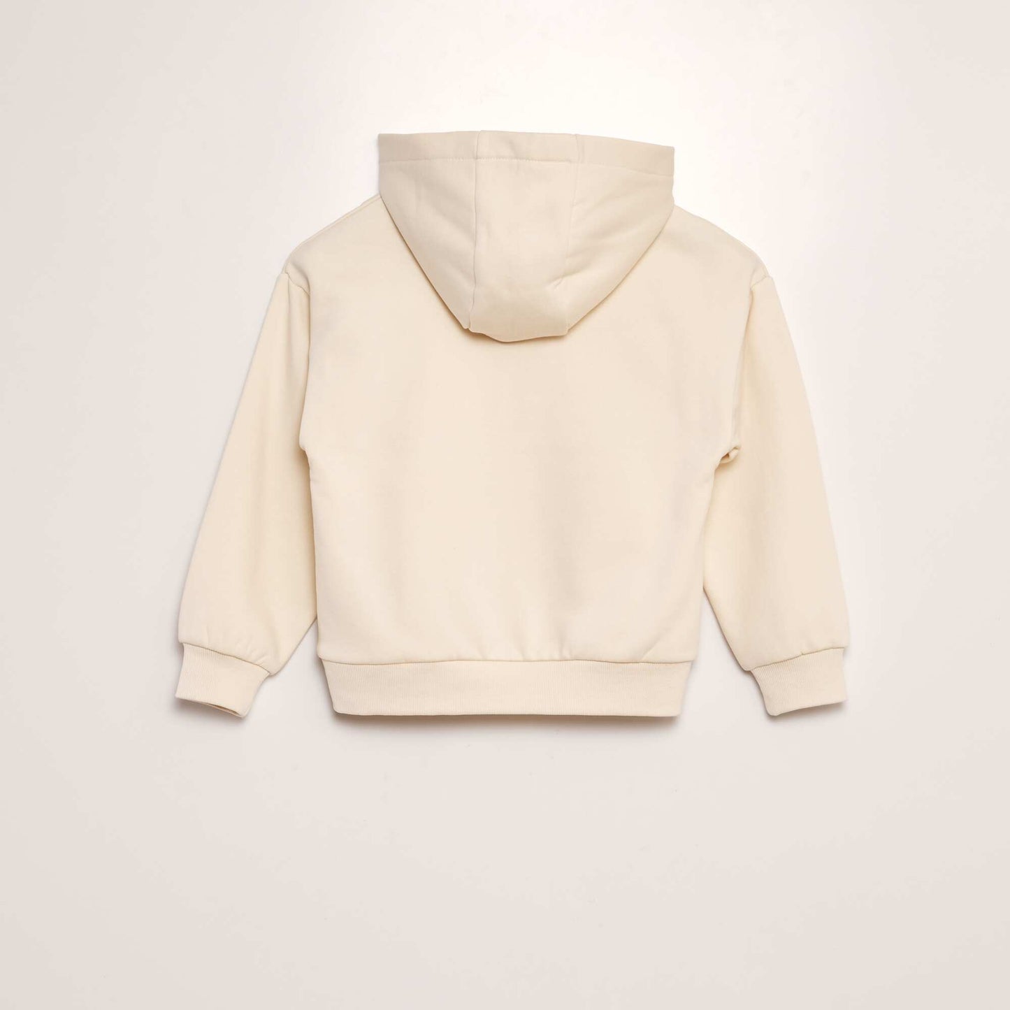 Sweat en molleton avec poche kangourou Beige