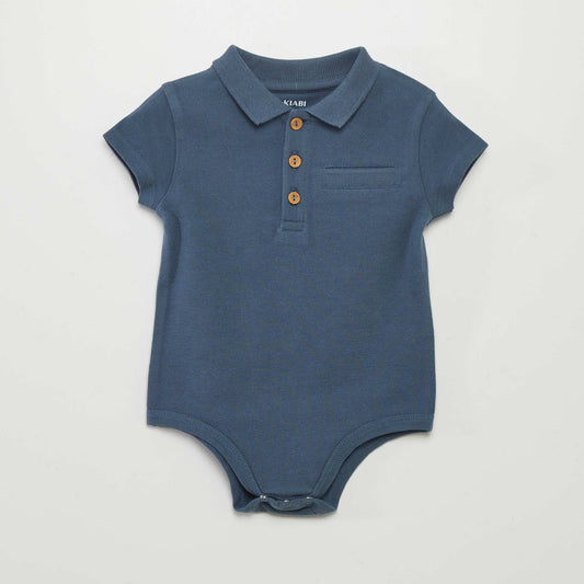 Body esprit polo Bleu