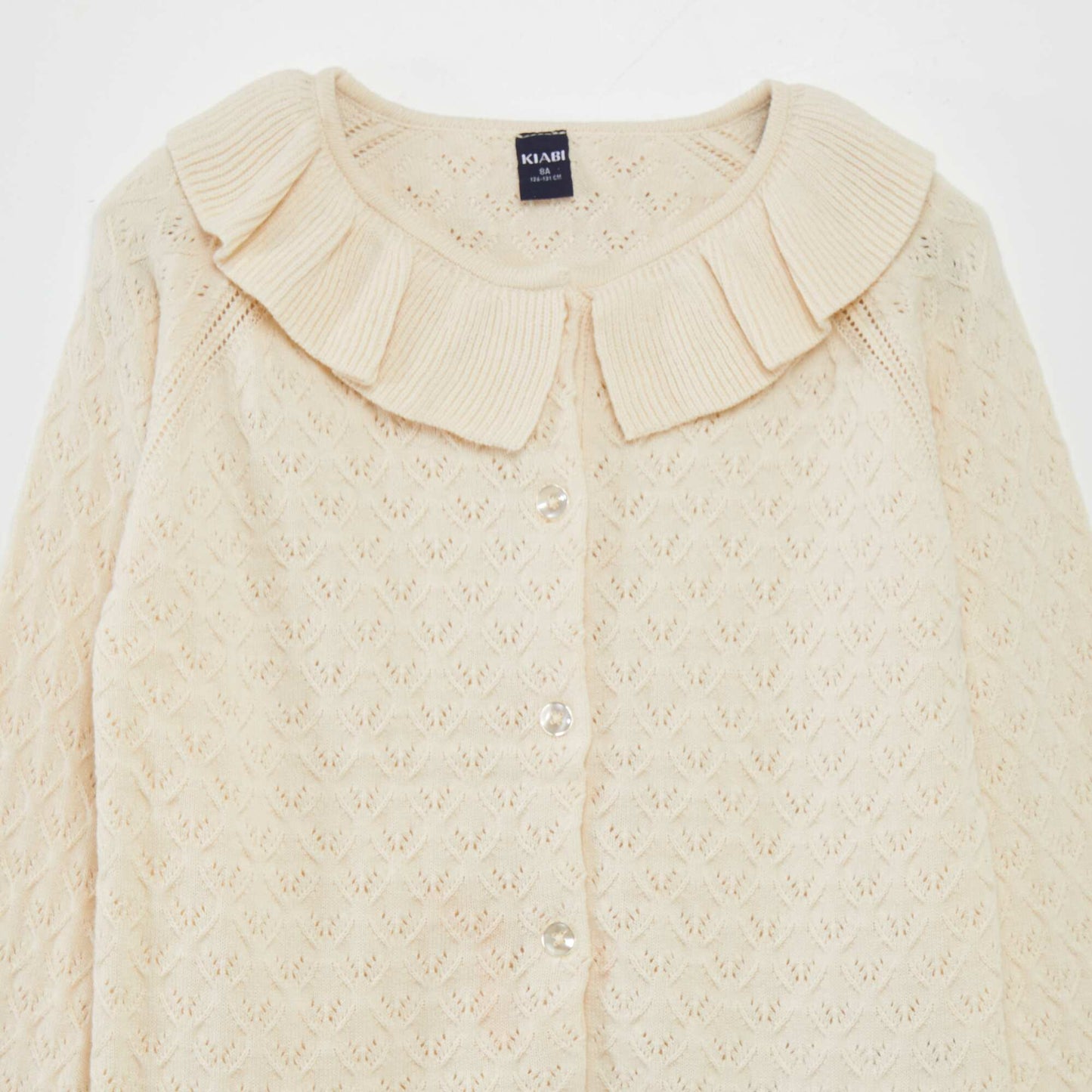 Gilet en maille fantaisie Beige