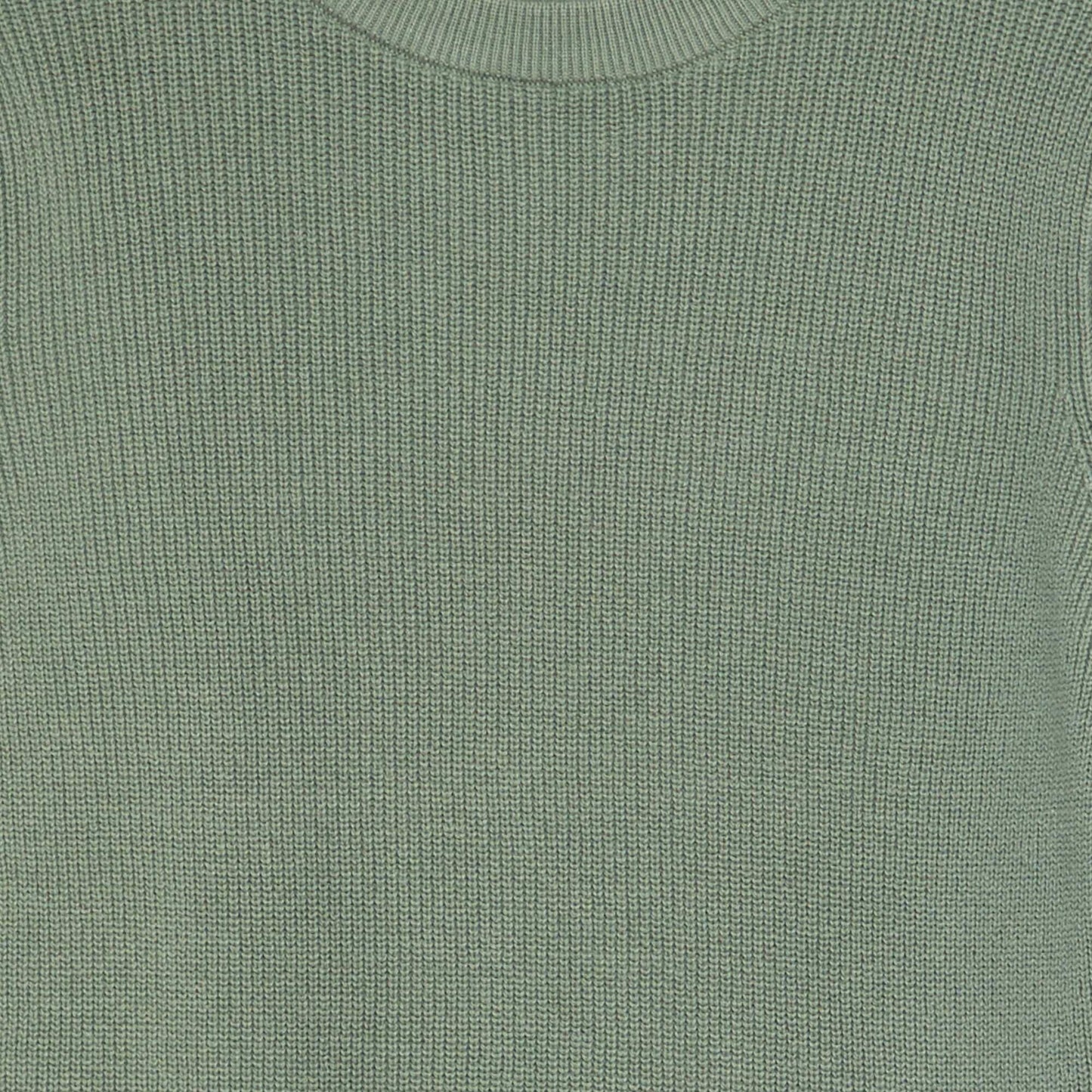 Pull en maille à col rond Vert