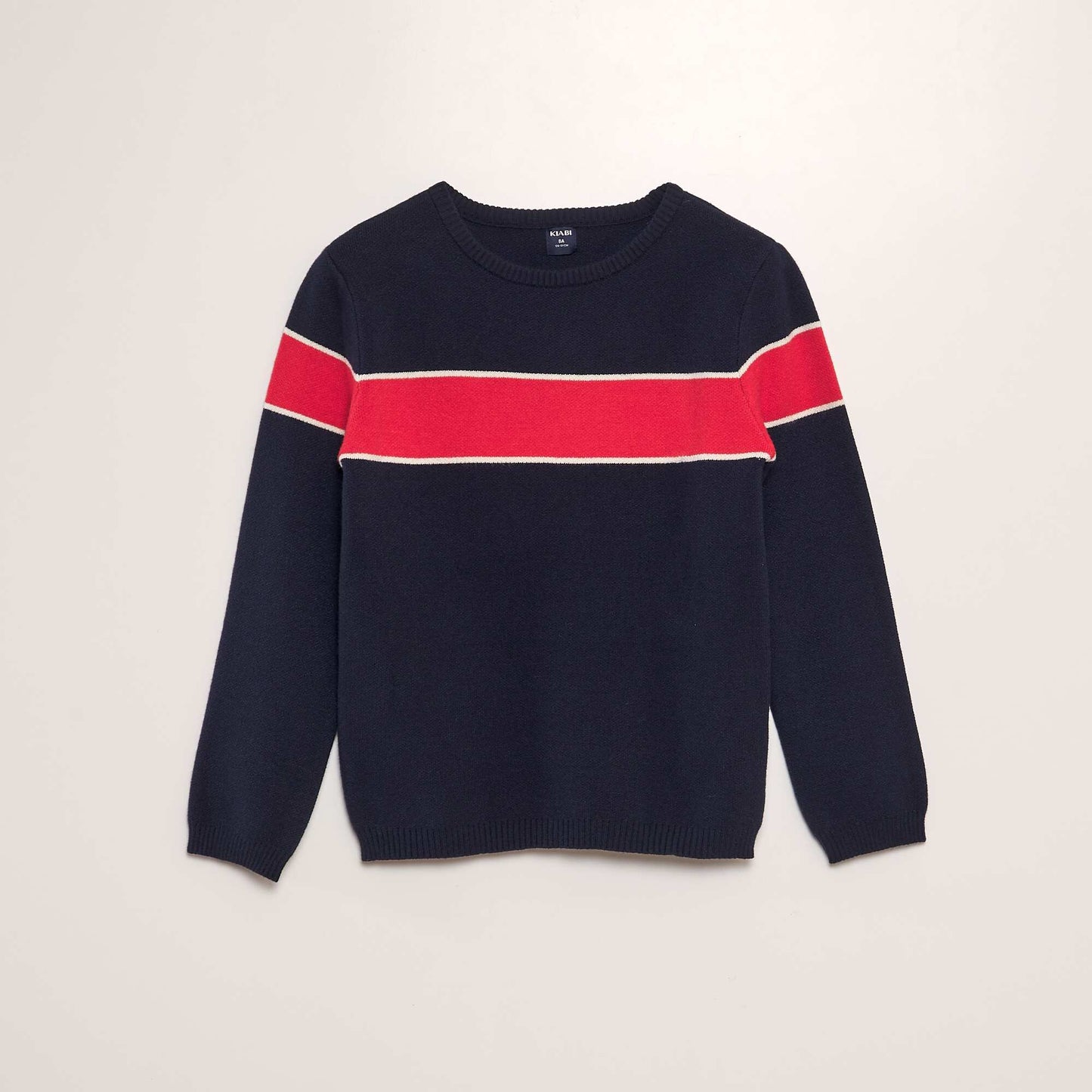 Pull col rond Marine