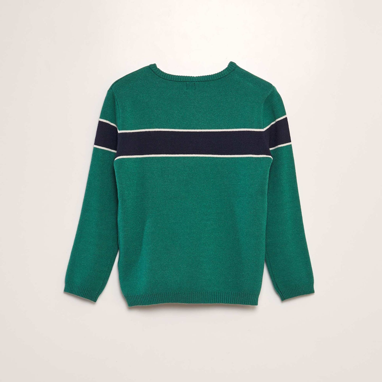 Pull col rond Vert