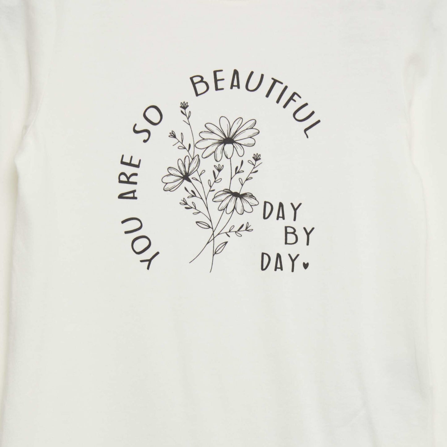 T-shirt en coton imprimé Blanc