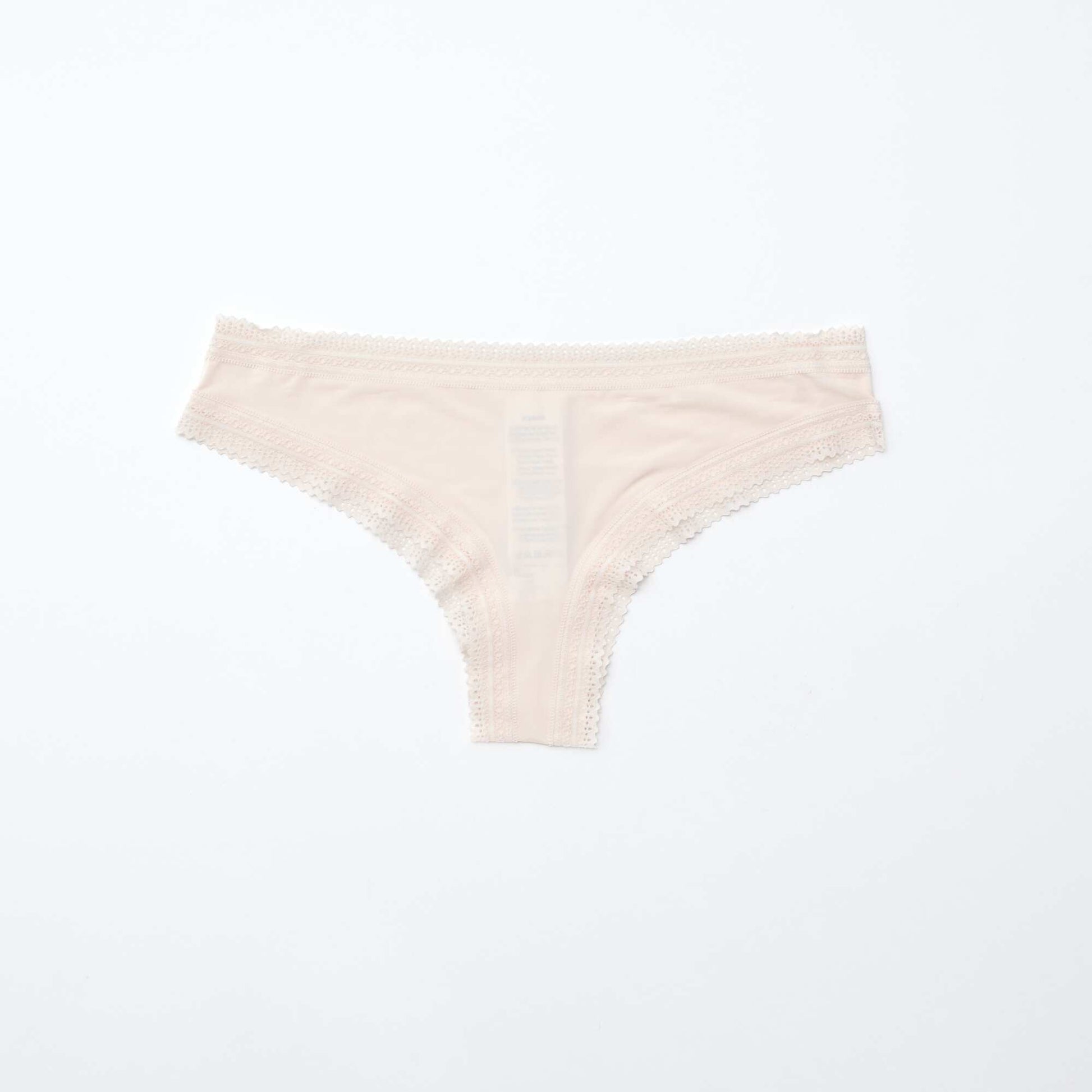 Lot de 3 tangas en microfibre imprimé NOIR/ROSE/BEIGE
