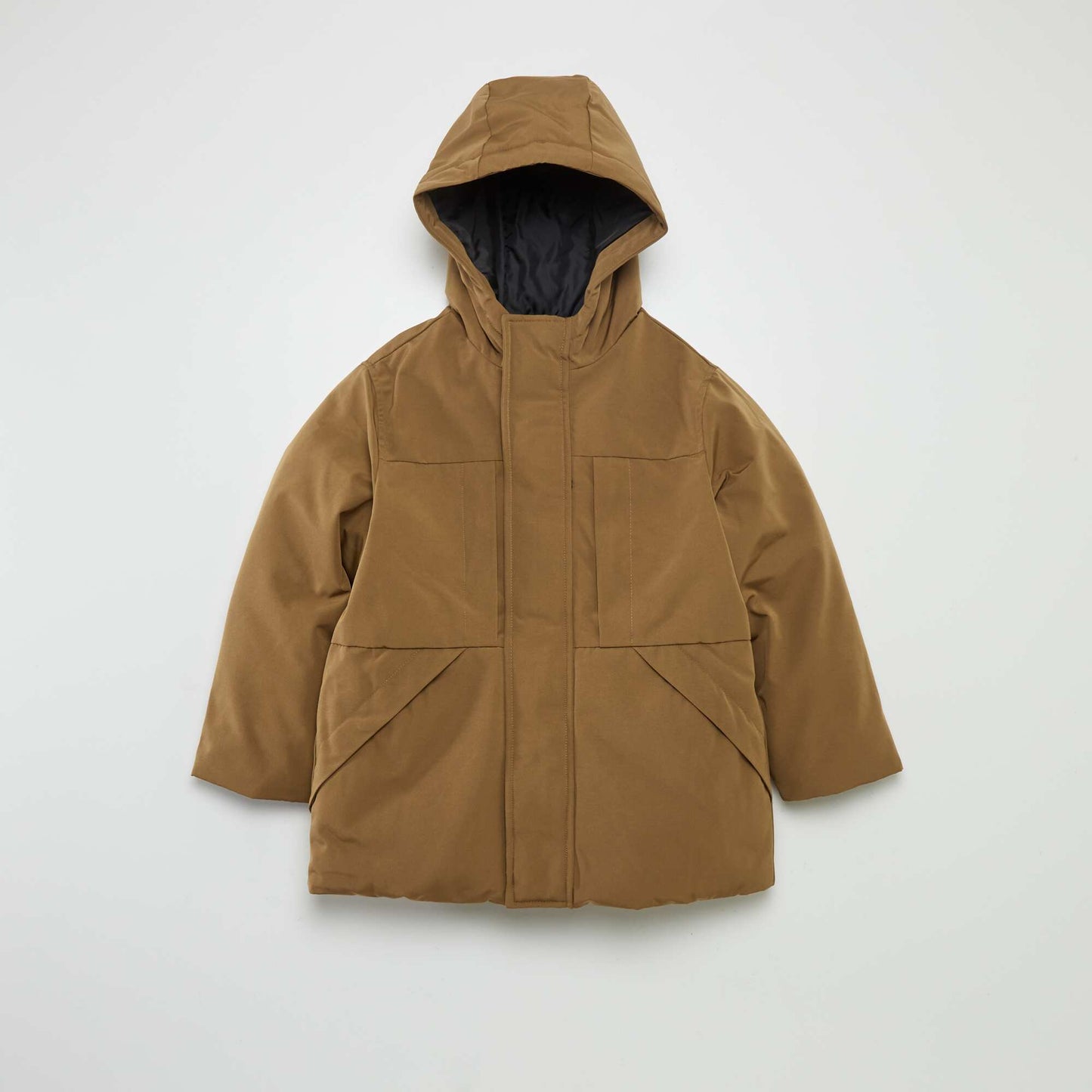 Parka à capuche Beige