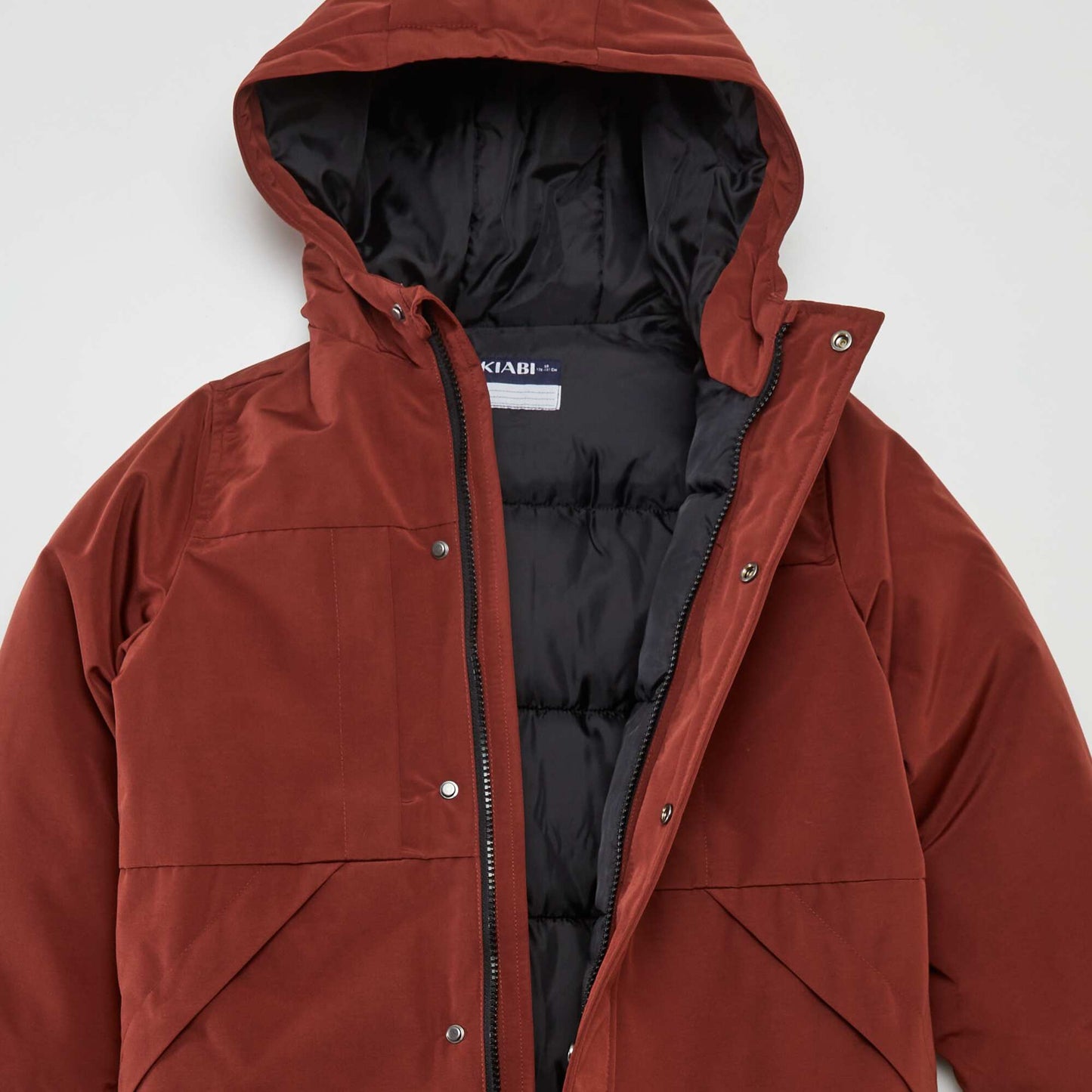 Parka à capuche Rouge