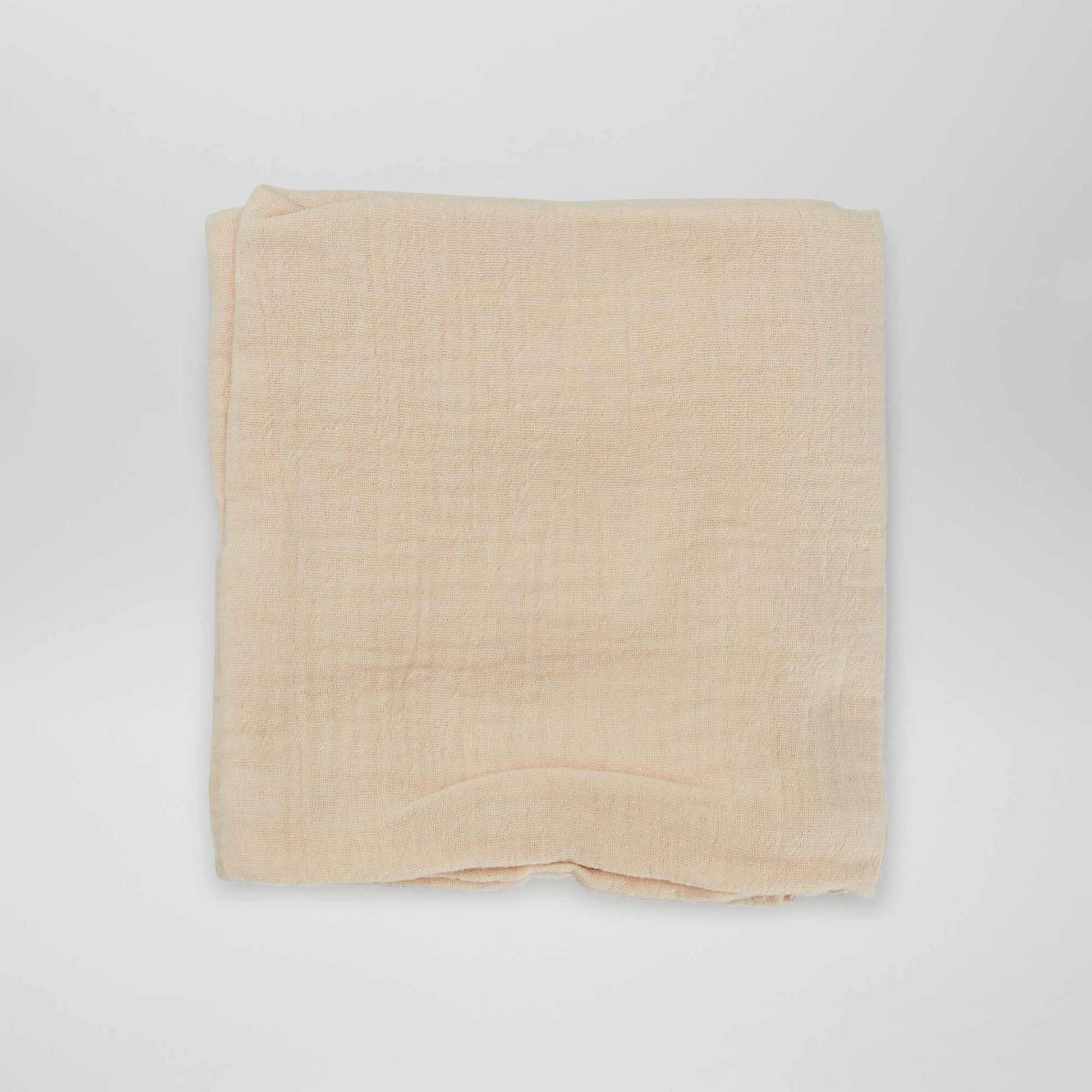 Lot de 3 langes en coton BEIGE