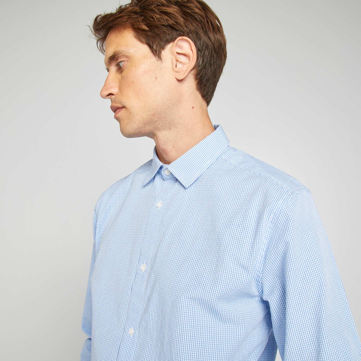 Chemise à carreaux vichy Bleu foncé